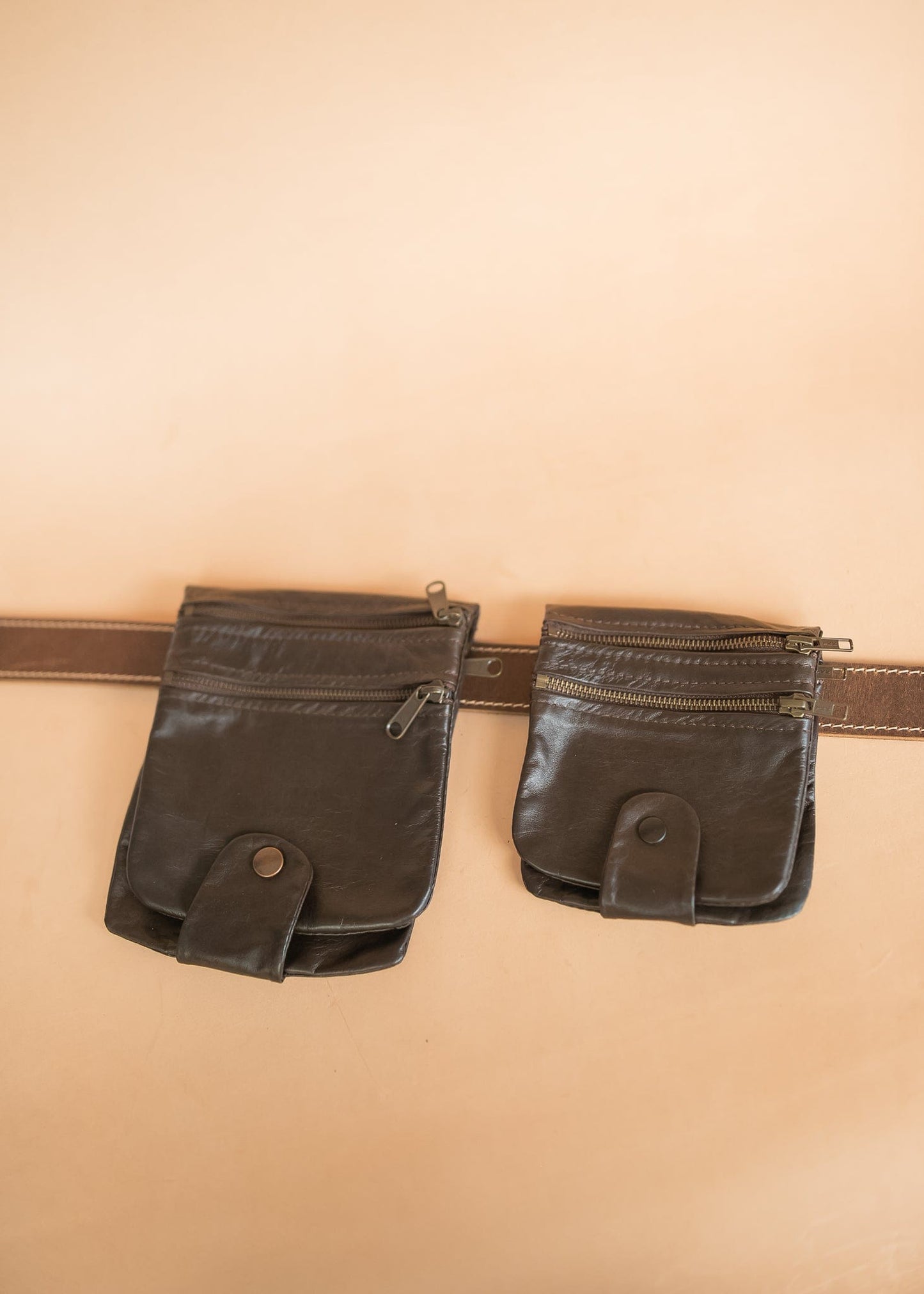 The Real McCaul Multi-Wallet Multi Wallet Belt Pouch - Kangaroo Australian Made Australian Owned Australian Made Leather Multi-Wallet Travel Belt Pouch (Kangaroo)