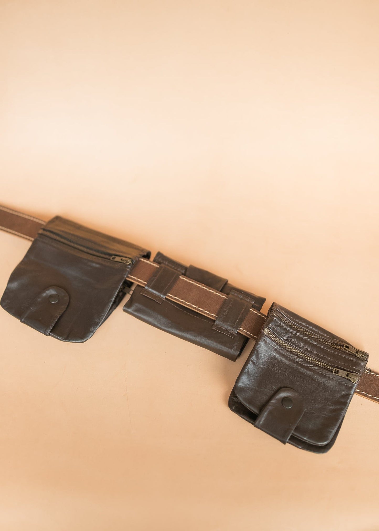 The Real McCaul Multi-Wallet Multi Wallet Belt Pouch - Kangaroo Australian Made Australian Owned Australian Made Leather Multi-Wallet Travel Belt Pouch (Kangaroo)