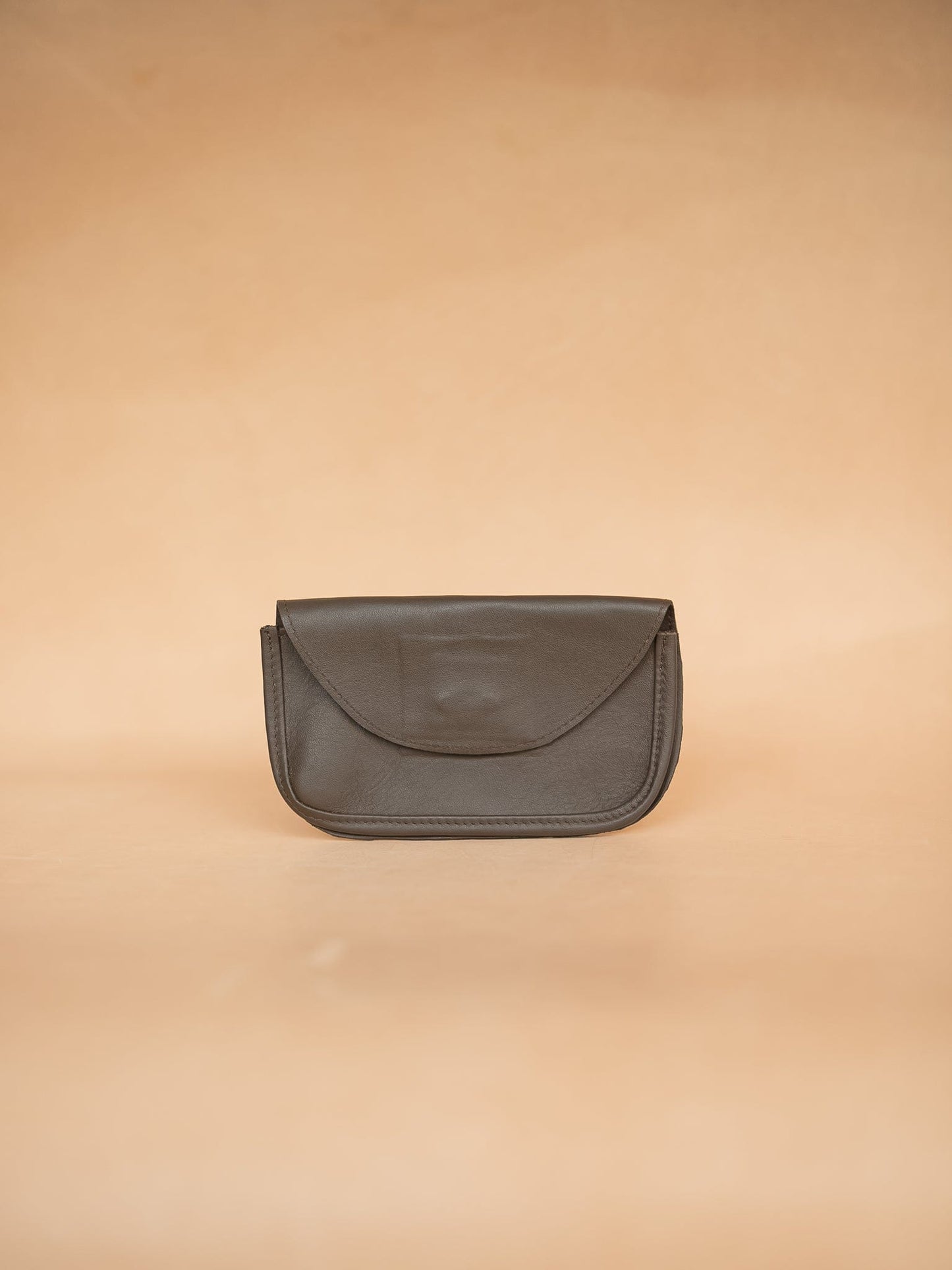 The Real McCaul Purses Dark Brown / Large Phone Pouch Holder for Belt - Horizontal - Cowhide Australian Made Australian Owned Leather Belt Pouch for Phone/Sunglasses Australian Made