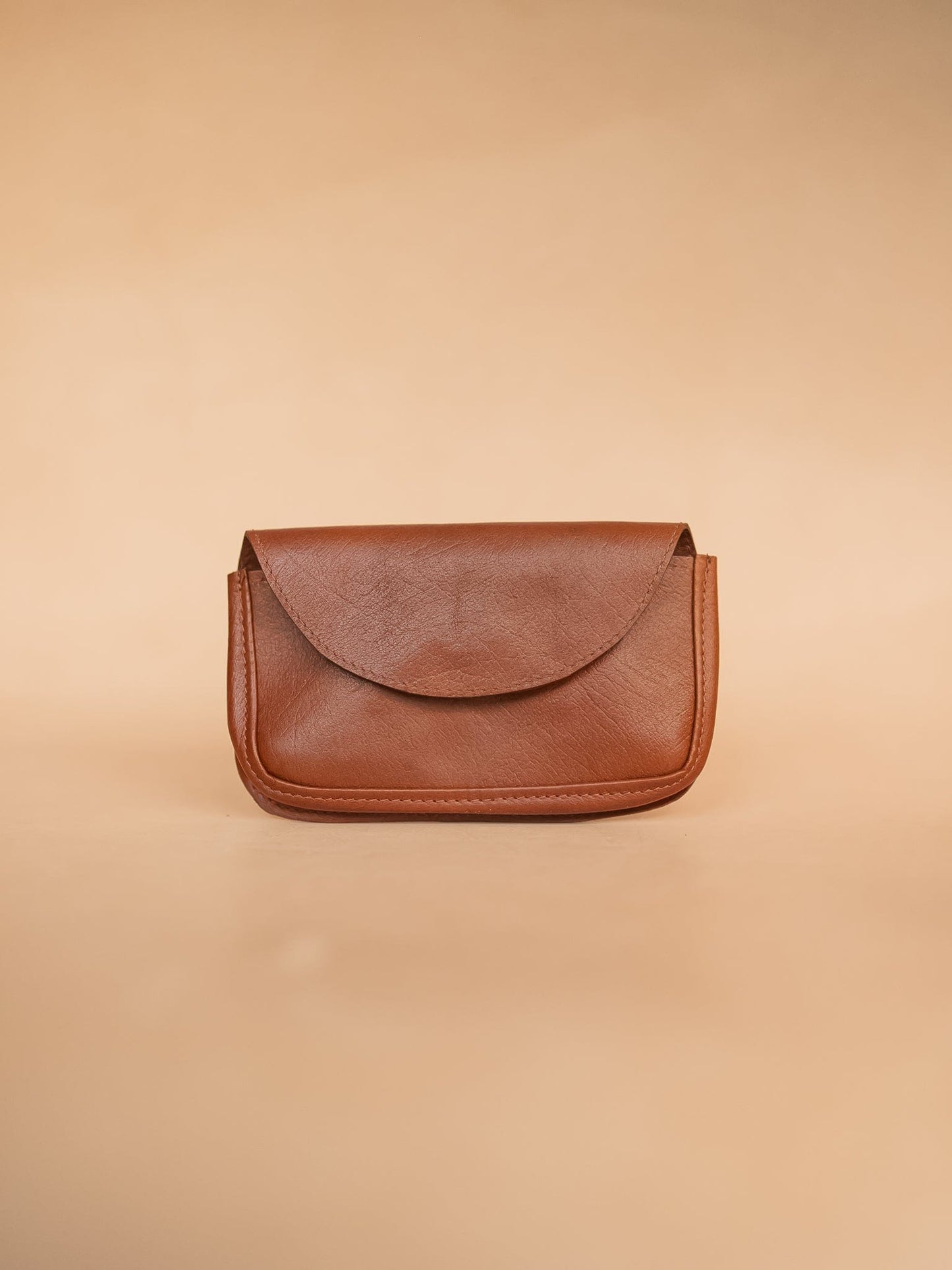 The Real McCaul Purses Rust / Large Phone Pouch Holder for Belt - Horizontal - Cowhide Australian Made Australian Owned Leather Belt Pouch for Phone/Sunglasses Australian Made