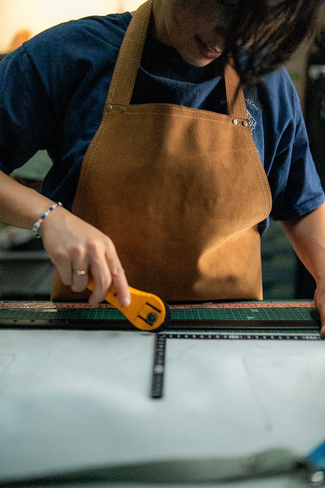 The Real McCaul Purses Simple Apron - Suede Australian Made Australian Owned Leather Apron Made in Australia - Woodworking, Leatherworking, Hospitality, butchers, chefs, ceramic artists, metalworkers, jewellers, painters, sculpters, gardeners