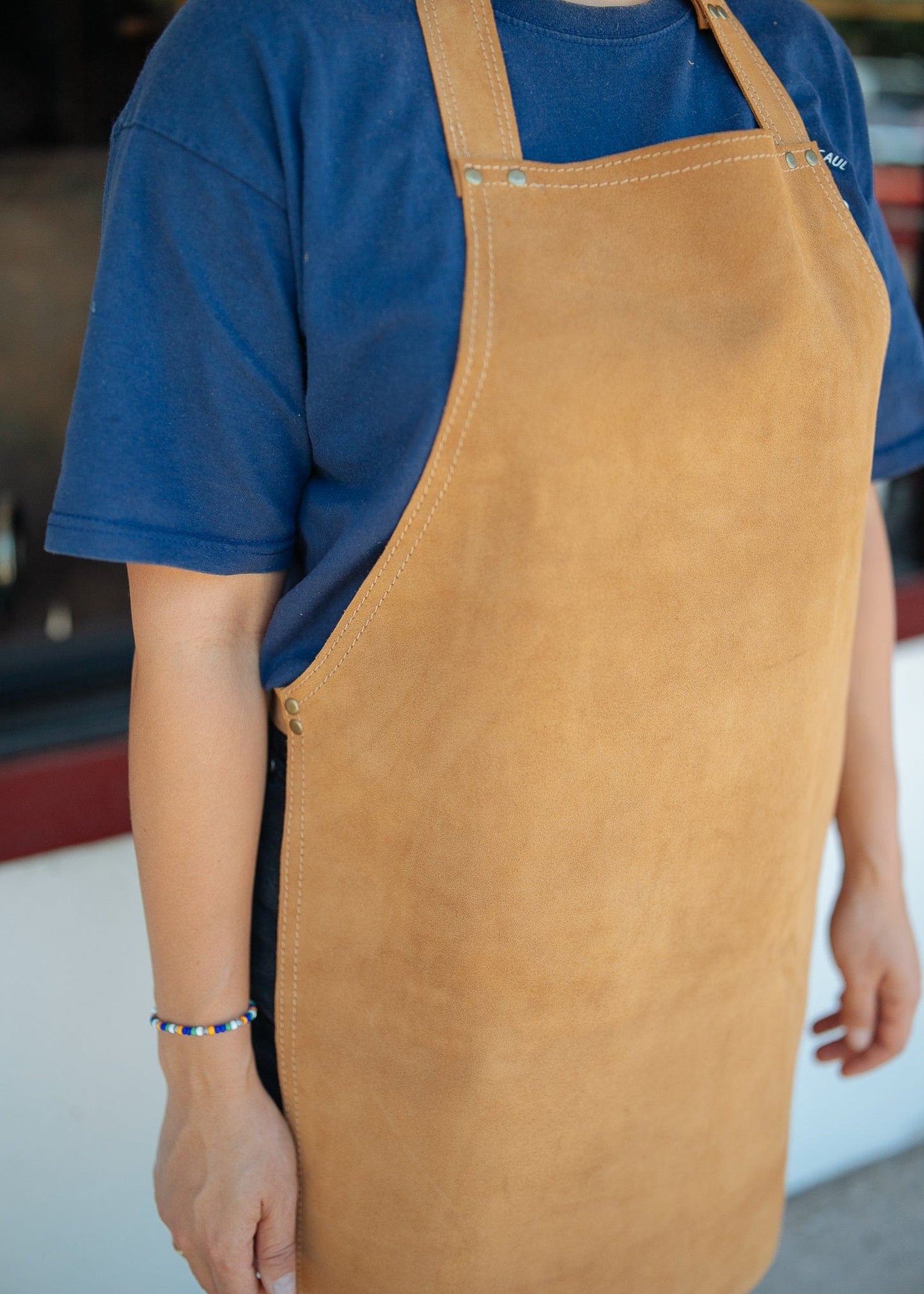 The Real McCaul Purses Simple Apron - Suede Australian Made Australian Owned Leather Apron Made in Australia - Woodworking, Leatherworking, Hospitality, butchers, chefs, ceramic artists, metalworkers, jewellers, painters, sculpters, gardeners