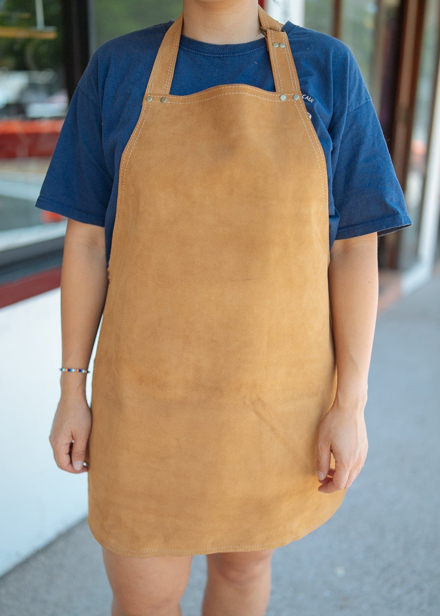 The Real McCaul Purses Simple Apron - Suede Australian Made Australian Owned Leather Apron Made in Australia - Woodworking, Leatherworking, Hospitality, butchers, chefs, ceramic artists, metalworkers, jewellers, painters, sculpters, gardeners