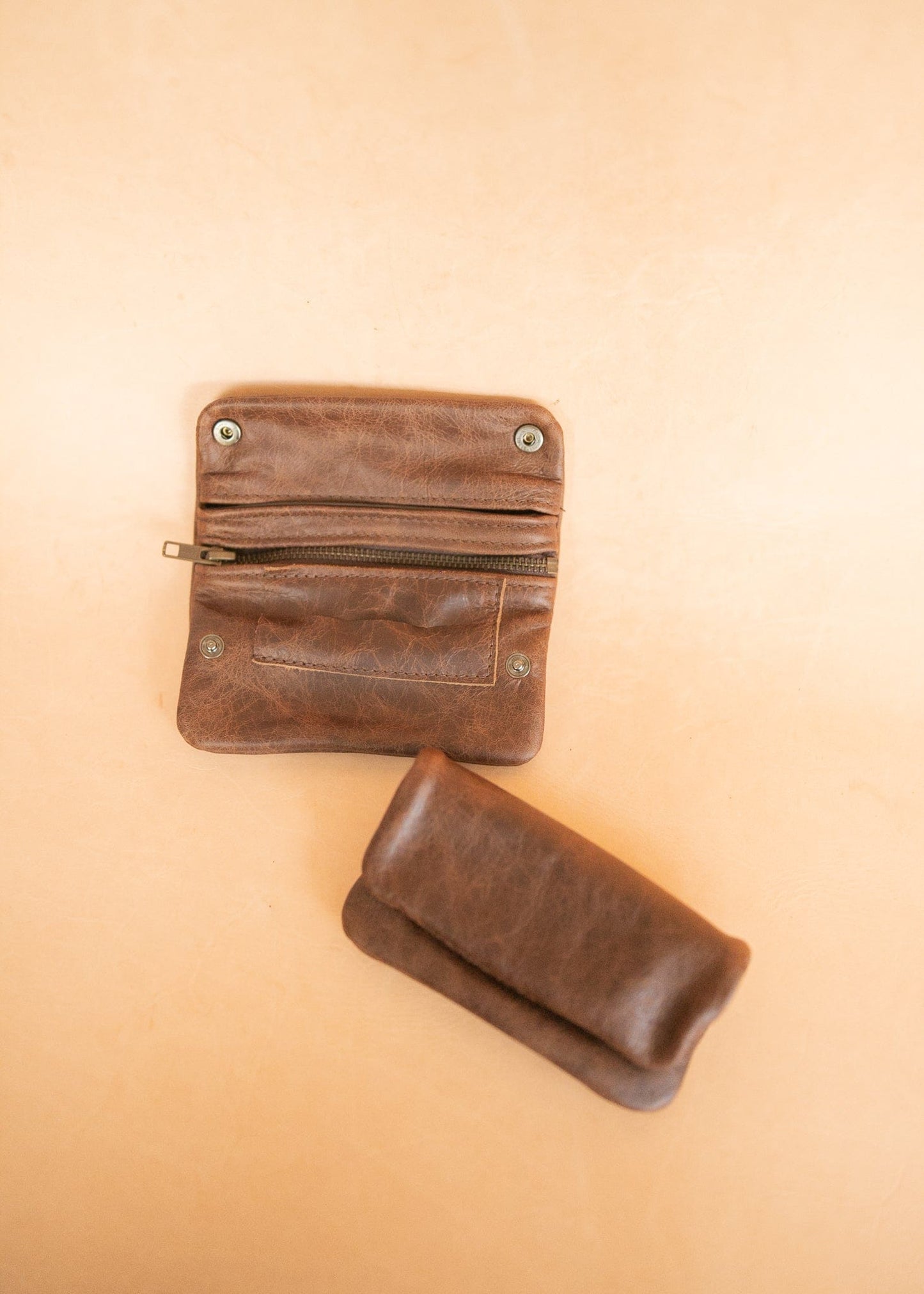 The Real McCaul Tobacco Pouches Tobacco Pouch - Cowhide Australian Made Australian Owned Leather Tobacco Pouch Australian Made Kangaroo & Cowhide Leather
