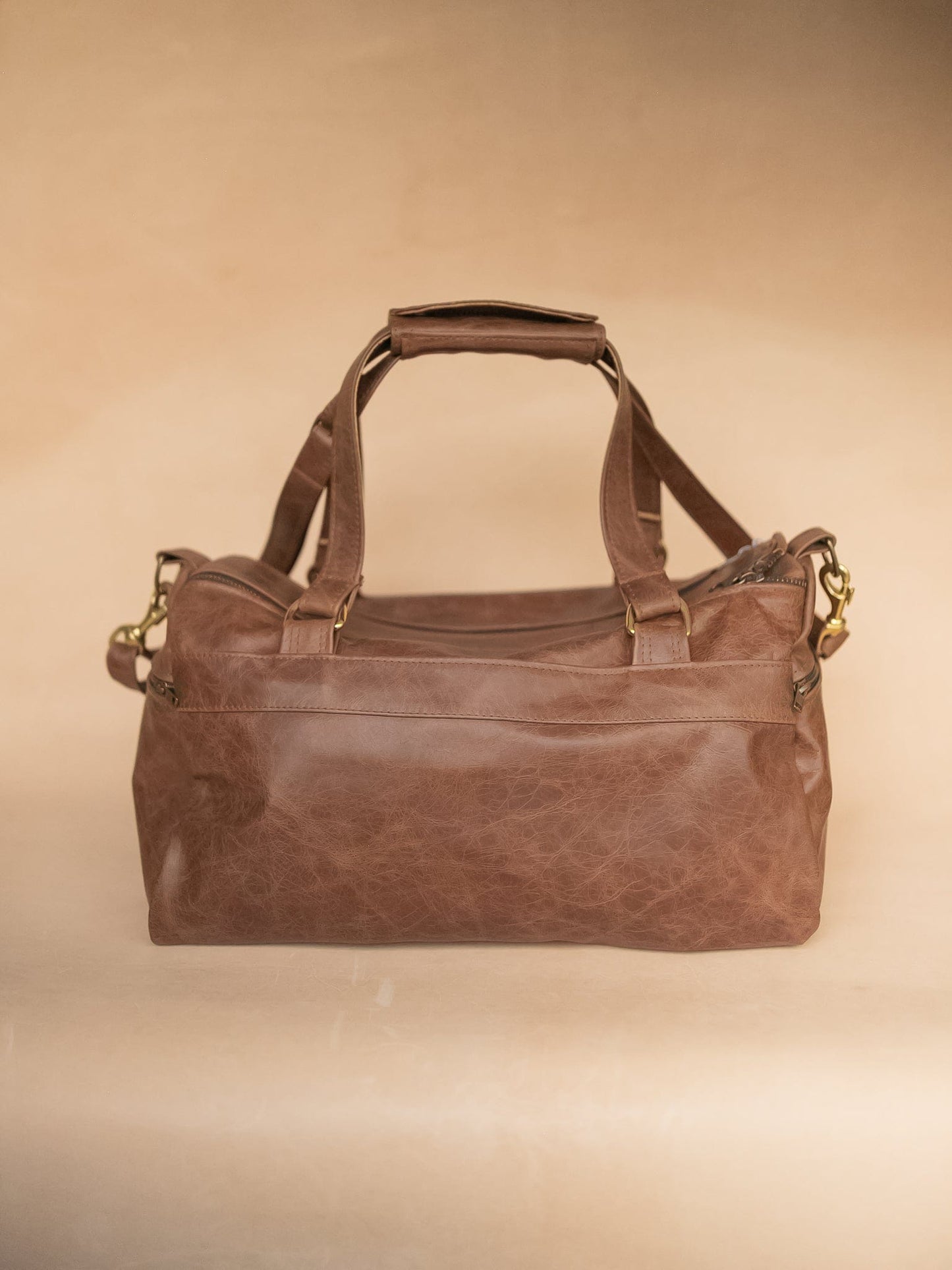 The Real McCaul Travel Bag Weekender Travel Carry All Bag - Premium Cowhide - Marble Australian Made Australian Owned Small Overnight Travel Duffel Bag Kangaroo Leather Made in Australia