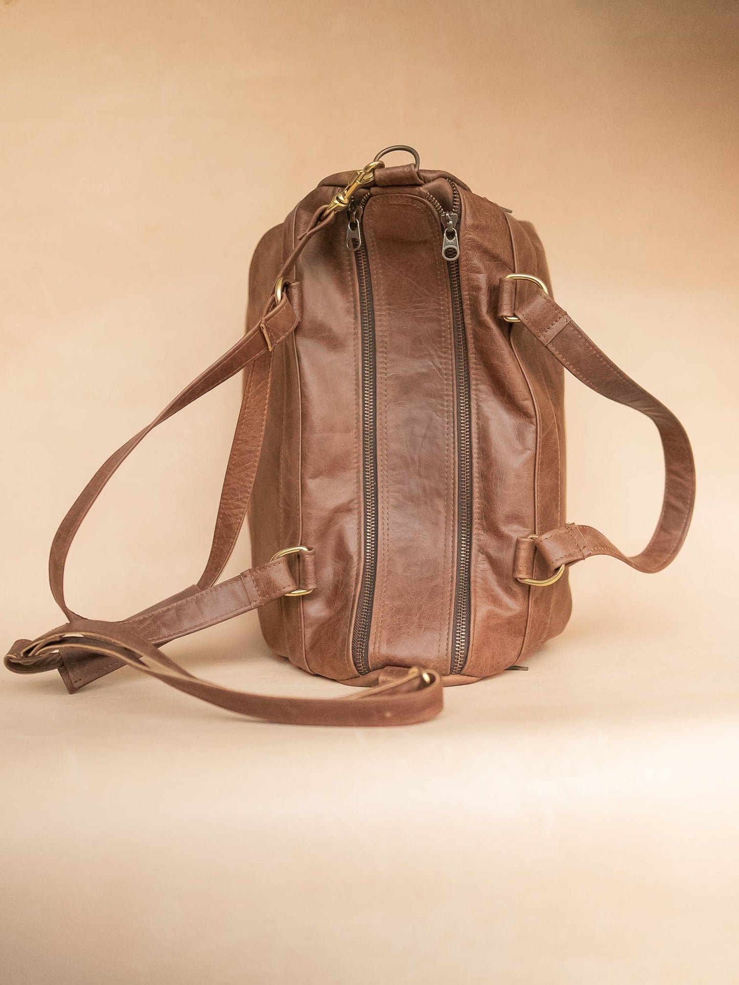 The Real McCaul Travel Bag Weekender Travel Carry All Bag - Premium Cowhide - Marble Australian Made Australian Owned Small Overnight Travel Duffel Bag Kangaroo Leather Made in Australia