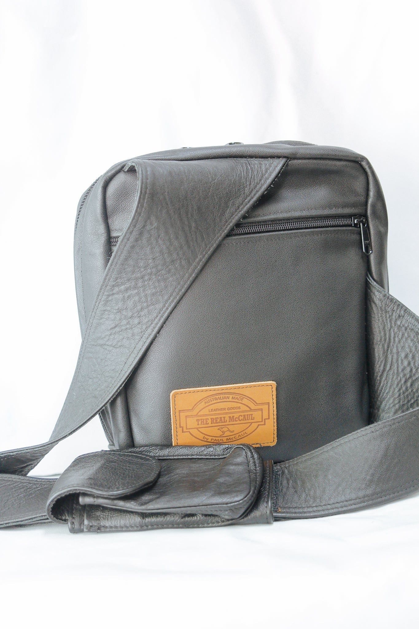 The Real McCaul Back Packs Crossover Backpack - Small - Cowhide Australian Made Australian Owned Leather ManBag Crossover Backpack Australian Made
