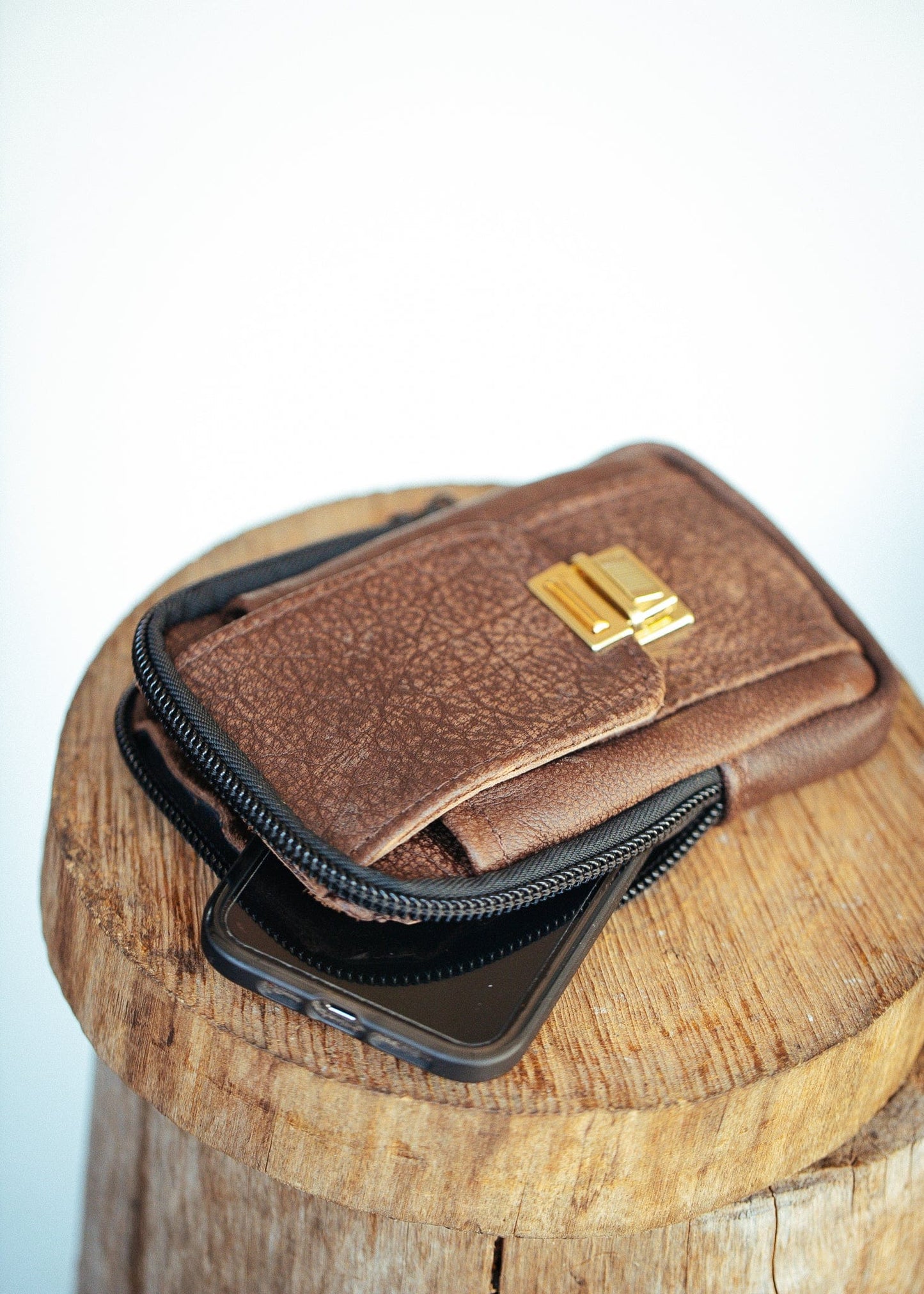 The Real McCaul Back Packs Paul Utility Bag Australian Made Australian Owned Leather ManBag Crossover Backpack Australian Made