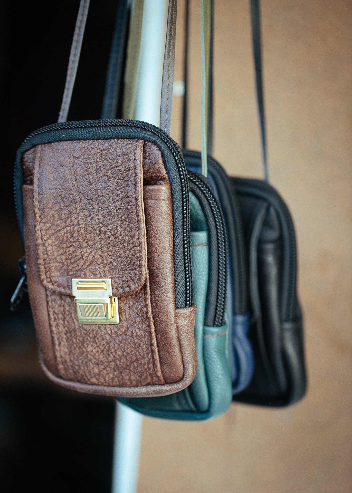 The Real McCaul Back Packs Paul Utility Bag Australian Made Australian Owned Leather ManBag Crossover Backpack Australian Made