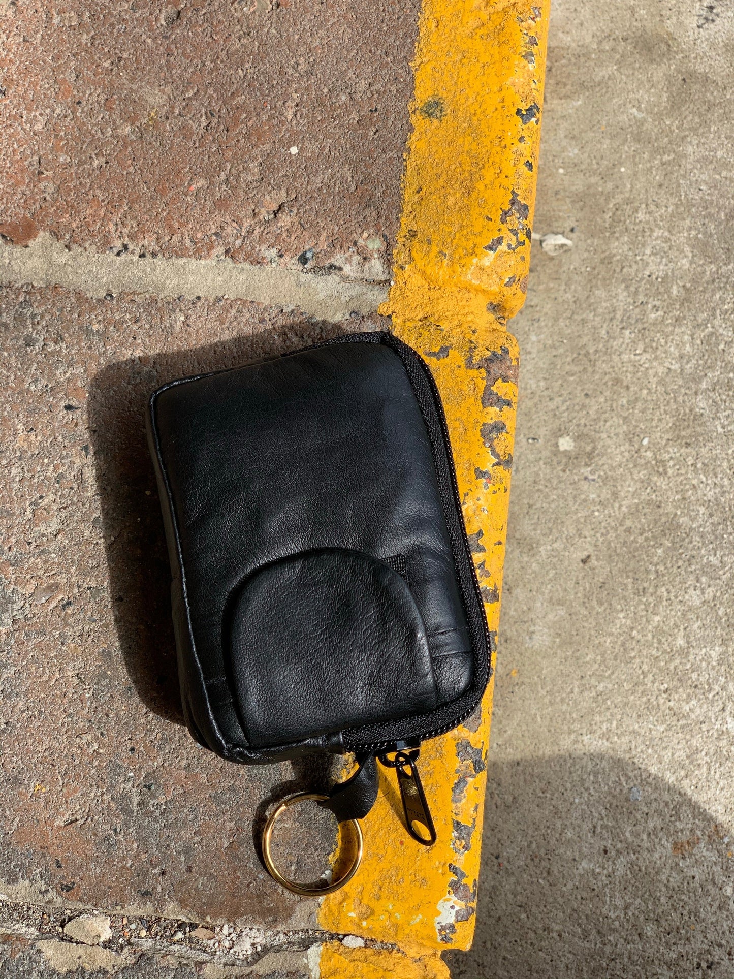 The Real McCaul Coin Purse Best Kangaroo (Soft) / Large / Black Multi-Pocket Pouch Australian Made Australian Owned 3 Pocket Leather Purse - AUSTRALIAN MADE