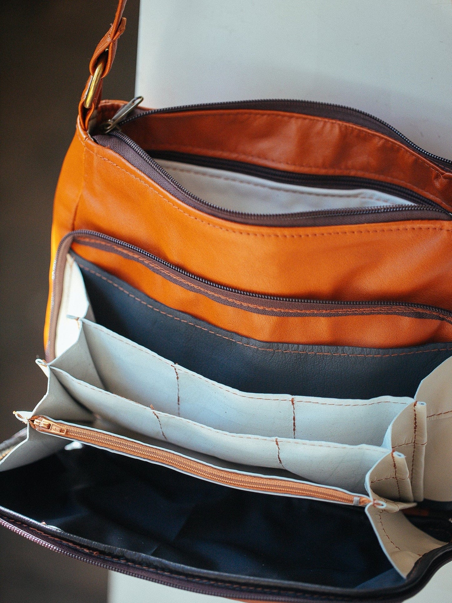 The Real McCaul Handbags Annette HandBag - Large - Kangaroo Australian Made Australian Owned Made in Australia Handbag- Large Annette Bag Genuine Leather