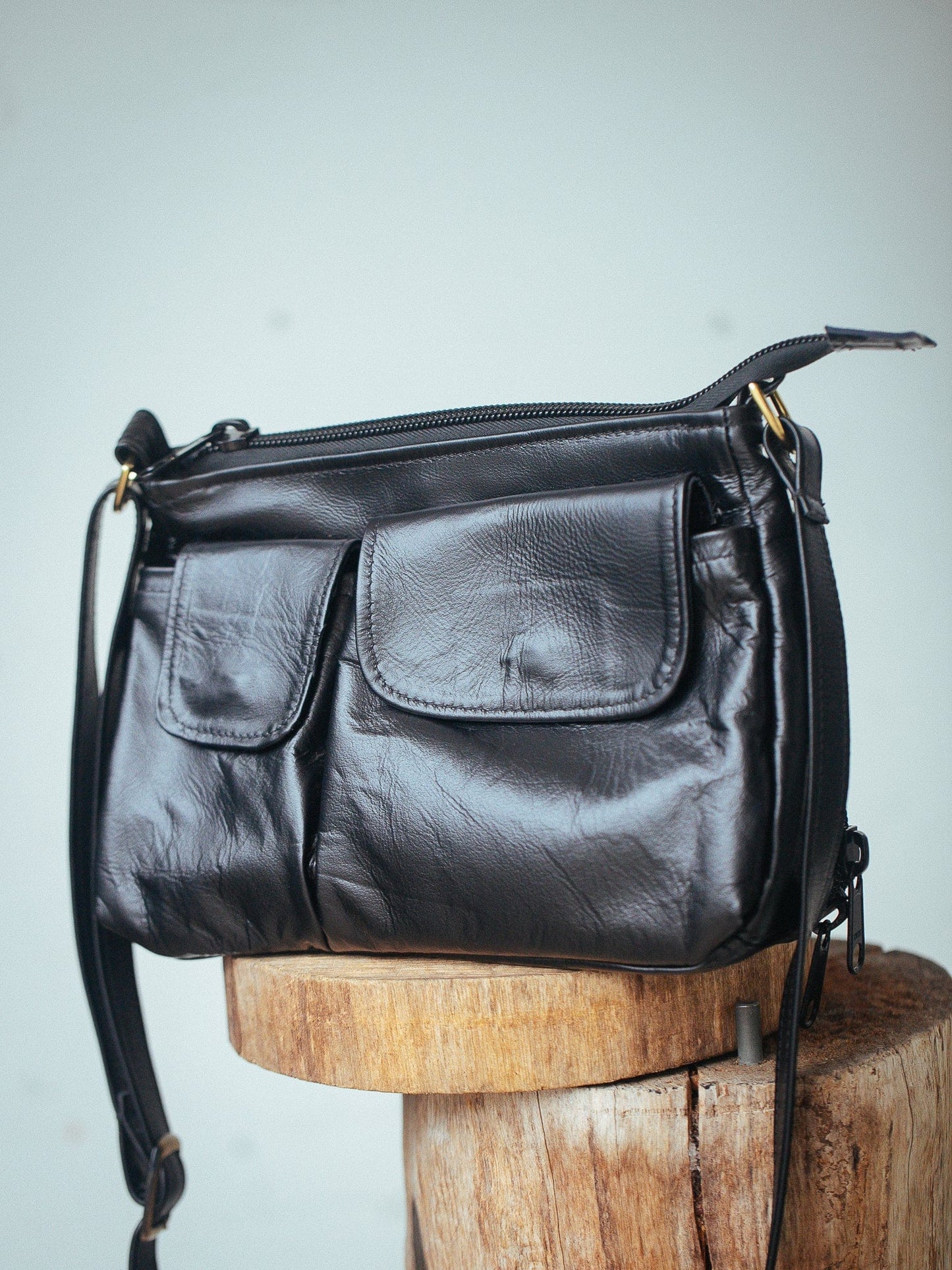 The Real McCaul Handbags Annette HandBag - Large - Kangaroo Australian Made Australian Owned Made in Australia Handbag- Large Annette Bag Genuine Leather