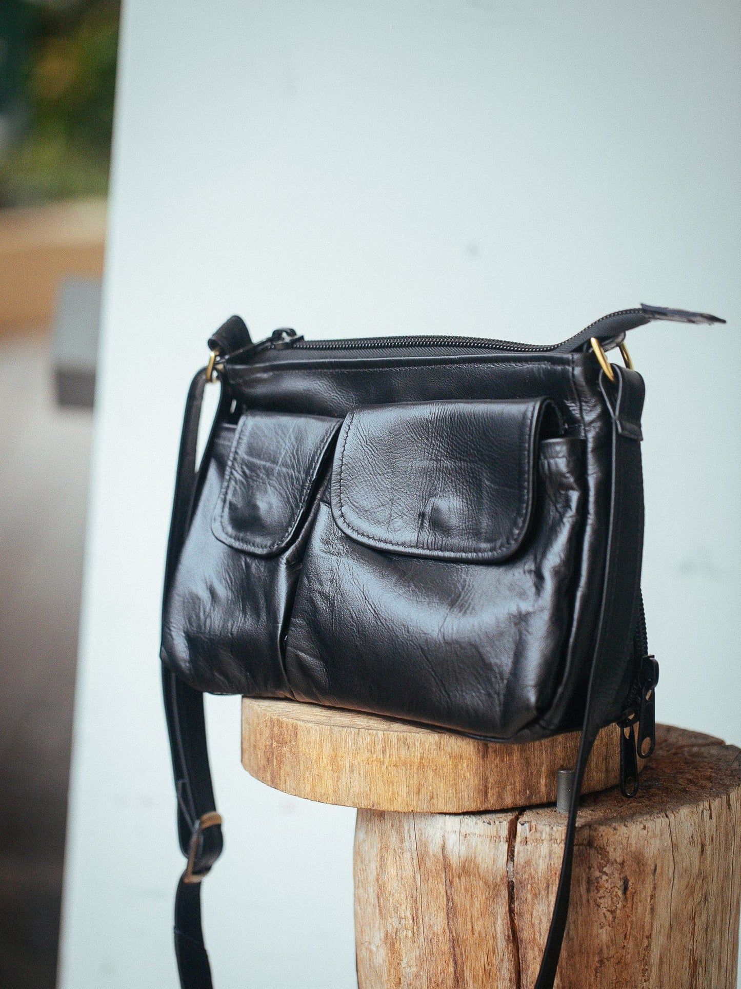 The Real McCaul Handbags Annette HandBag - Large - Kangaroo Australian Made Australian Owned Made in Australia Handbag- Large Annette Bag Genuine Leather
