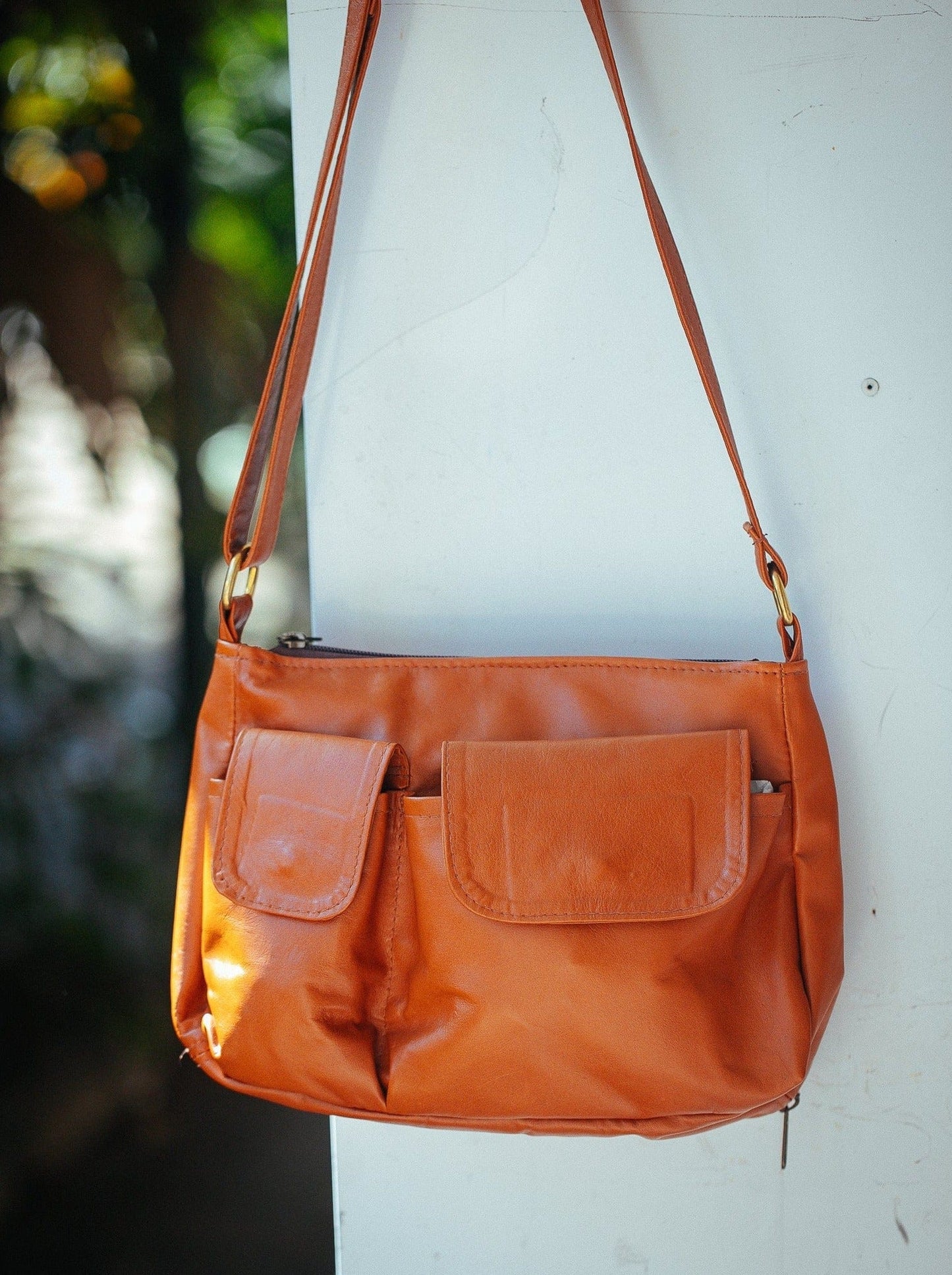 The Real McCaul Handbags Kangaroo / Tan Annette HandBag - Large - Kangaroo Australian Made Australian Owned Made in Australia Handbag- Large Annette Bag Genuine Leather