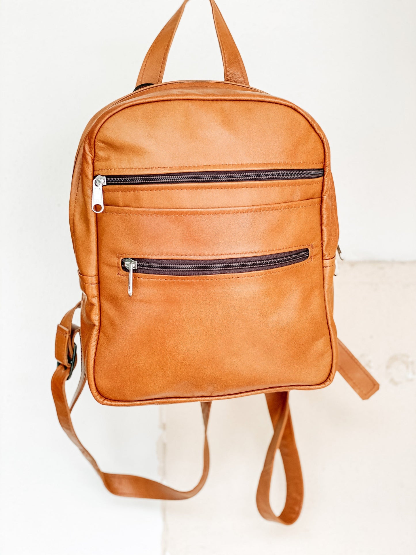 The Real McCaul Leathergoods Back Packs Kangaroo / Tan The Annie Backpack - Large - Kangaroo Australian Made Australian Owned Handmade Leather Backpacks Made in Australia