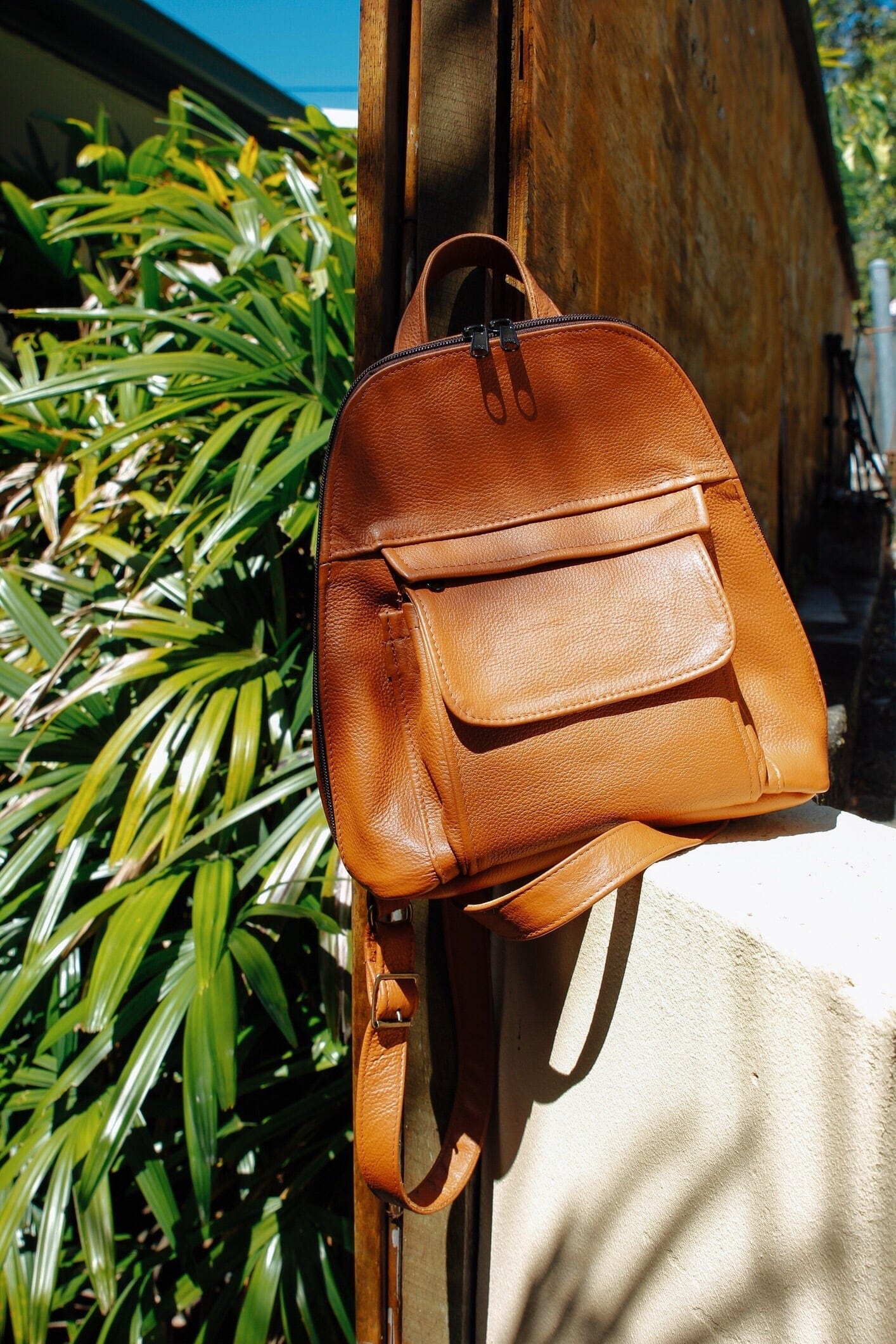 The Real McCaul Leathergoods Back Packs Pauline Backpack - Cowhide Australian Made Australian Owned Leather Small Backpack Made In Australia Cowhide & Kangaroo