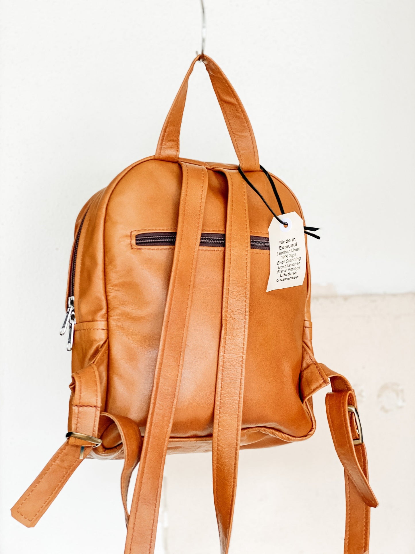 The Real McCaul Leathergoods Back Packs The Annie Backpack - Large - Kangaroo Australian Made Australian Owned Handmade Leather Backpacks Made in Australia
