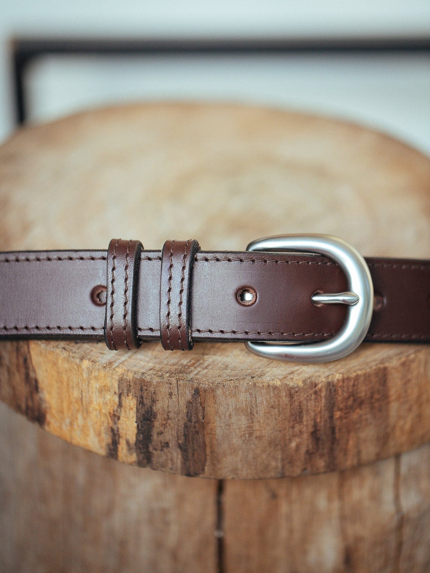 The Real McCaul Leathergoods Belts 28" (71cm) / Silver Savvy Narrow Dress Belt 32mm - Cognac Australian Made Australian Owned Australian Made Solid Leather Full Grain Dress Belt- Black