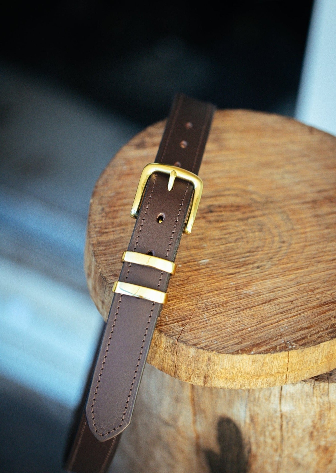 The Real McCaul Leathergoods Belts Classic Dress Belt 32mm - Dark Brown Australian Made Australian Owned Australian Made Solid Leather Full Grain Rancher Belt- Black