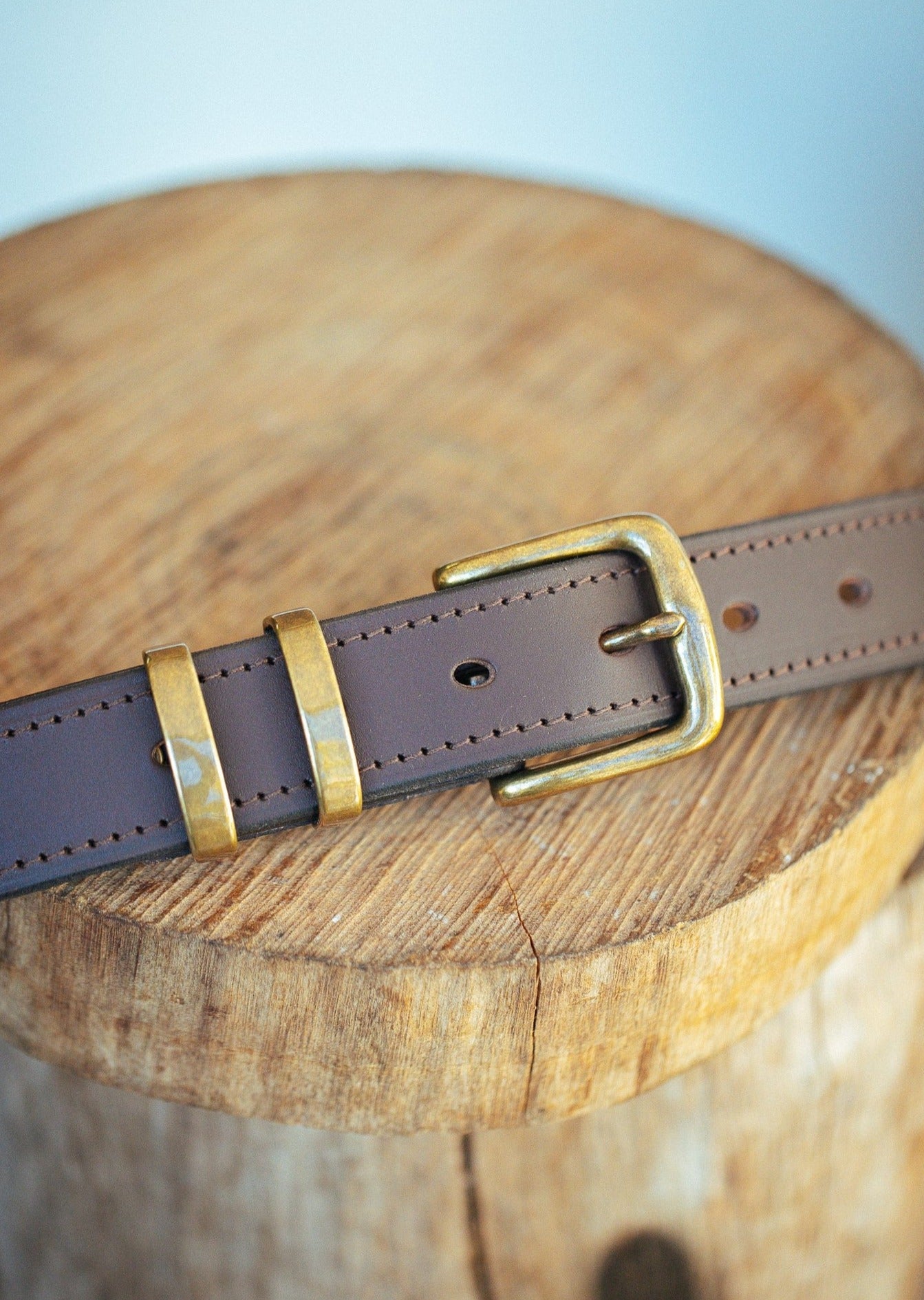 The Real McCaul Leathergoods Belts Classic Dress Belt 32mm - Dark Brown Australian Made Australian Owned Australian Made Solid Leather Full Grain Rancher Belt- Black