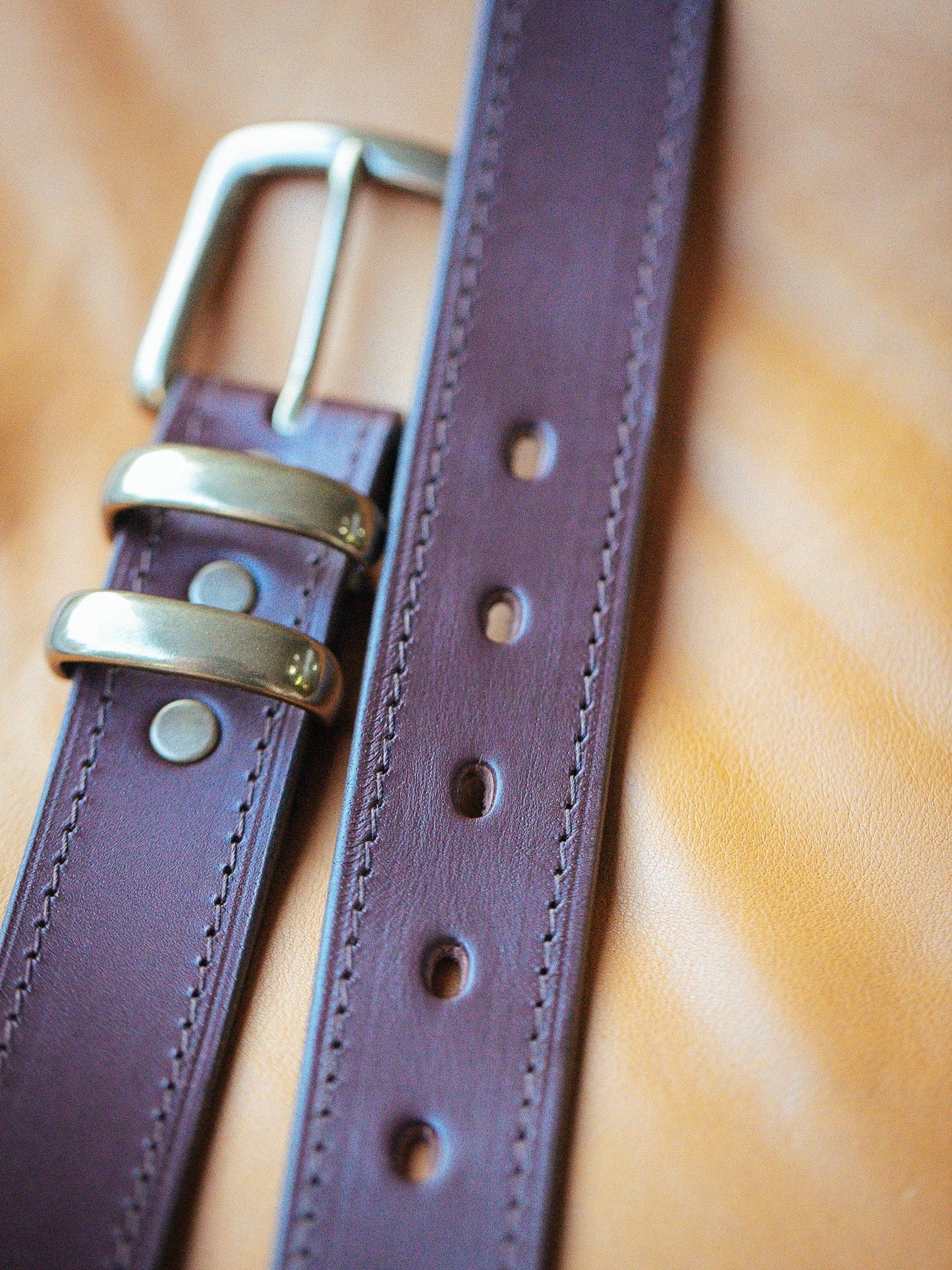 The Real McCaul Leathergoods Belts Classic Dress Belt 35mm - Cognac Australian Made Australian Owned Australian Made Solid Leather Full Grain Rancher Belt- Black