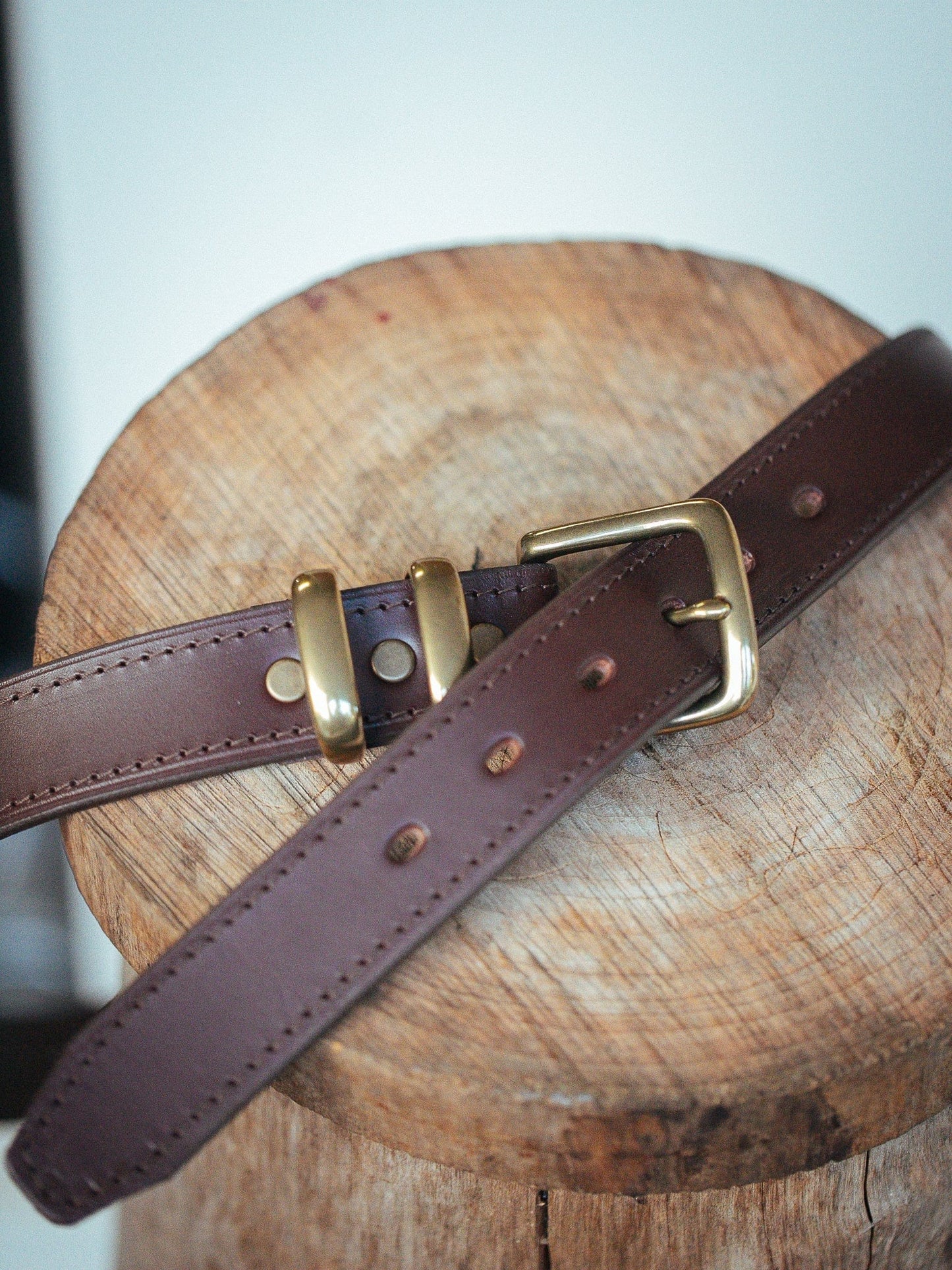 The Real McCaul Leathergoods Belts Classic Dress Belt 35mm - Cognac Australian Made Australian Owned Australian Made Solid Leather Full Grain Rancher Belt- Black