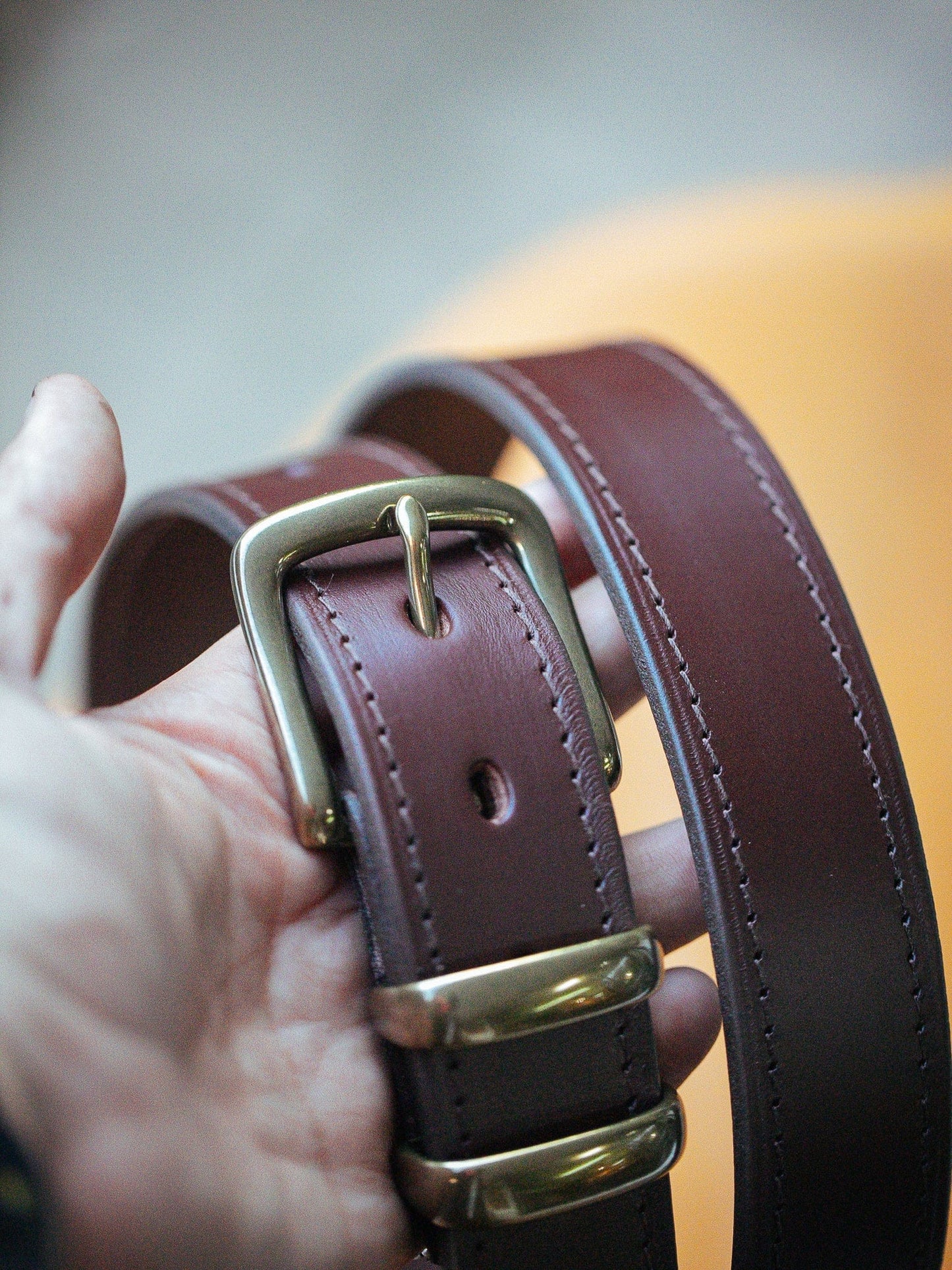 The Real McCaul Leathergoods Belts Classic Dress Belt 35mm - Cognac Australian Made Australian Owned Australian Made Solid Leather Full Grain Rancher Belt- Black
