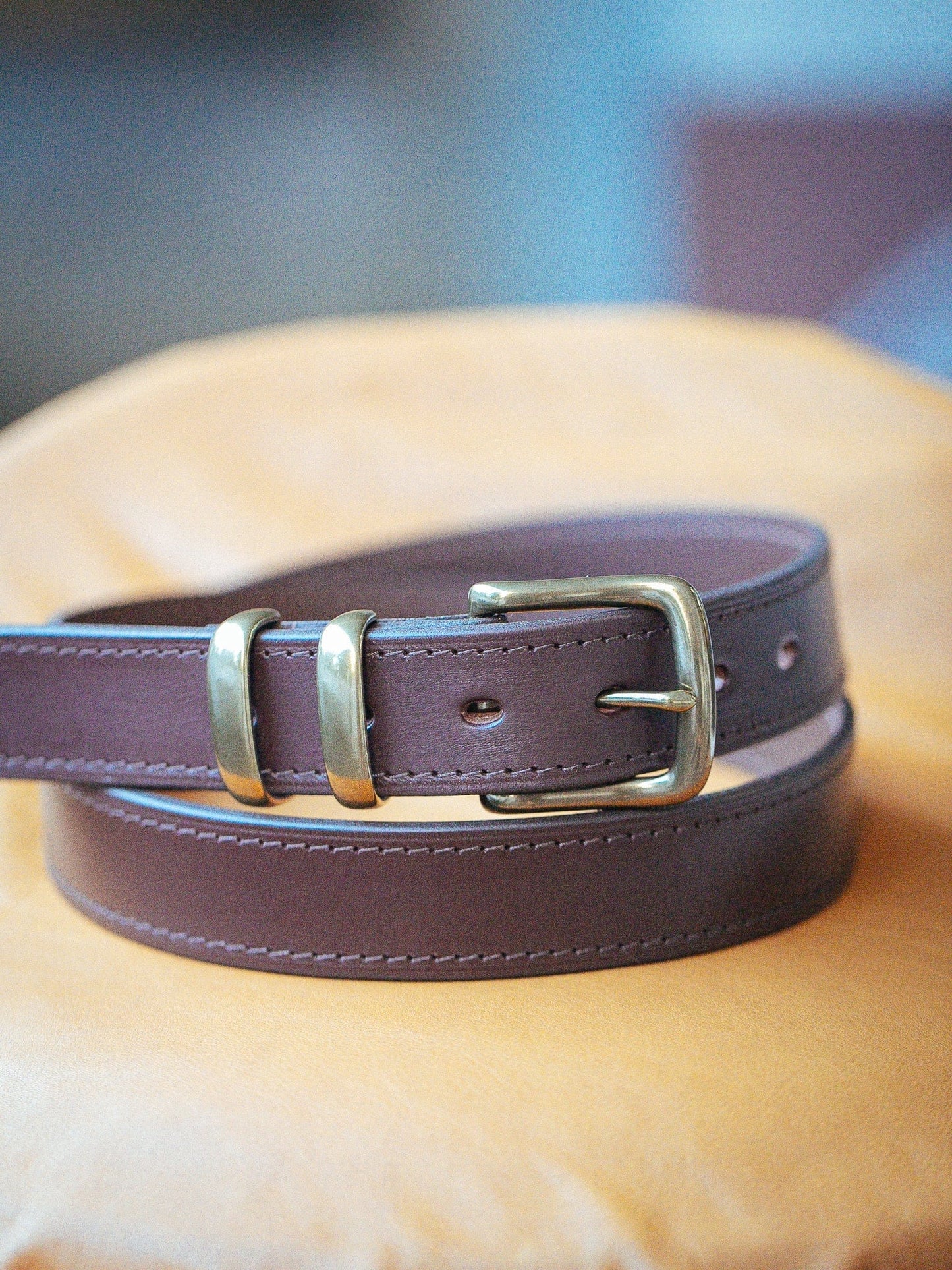 The Real McCaul Leathergoods Belts Classic Dress Belt 35mm - Cognac Australian Made Australian Owned Australian Made Solid Leather Full Grain Rancher Belt- Black