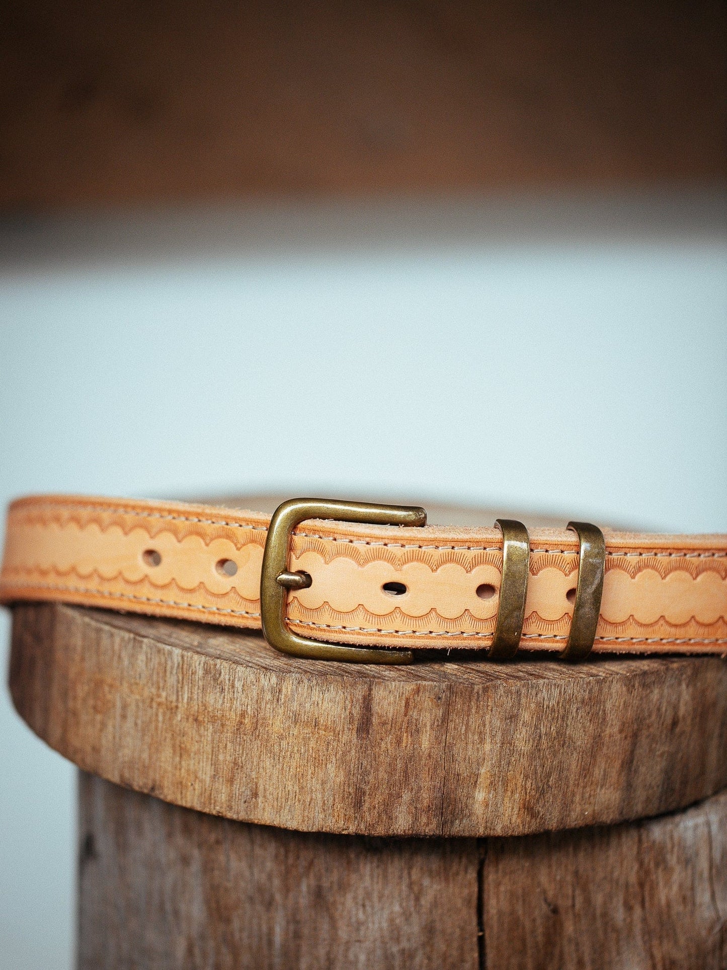 The Real McCaul Leathergoods Belts Deluxe Rancher Belt 32mm - Natural Australian Made Australian Owned Australian Made Solid Leather Full Grain Rancher Belt- Black
