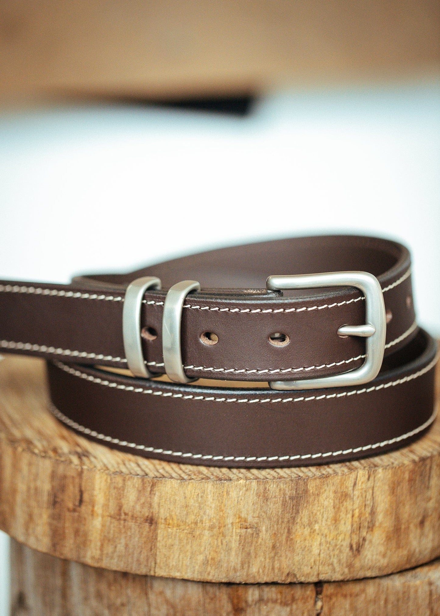 The Real McCaul Leathergoods Belts Rancher Belt 32mm - Dark Brown Australian Made Australian Owned Australian Made Solid Leather Full Grain Rancher Belt- Black