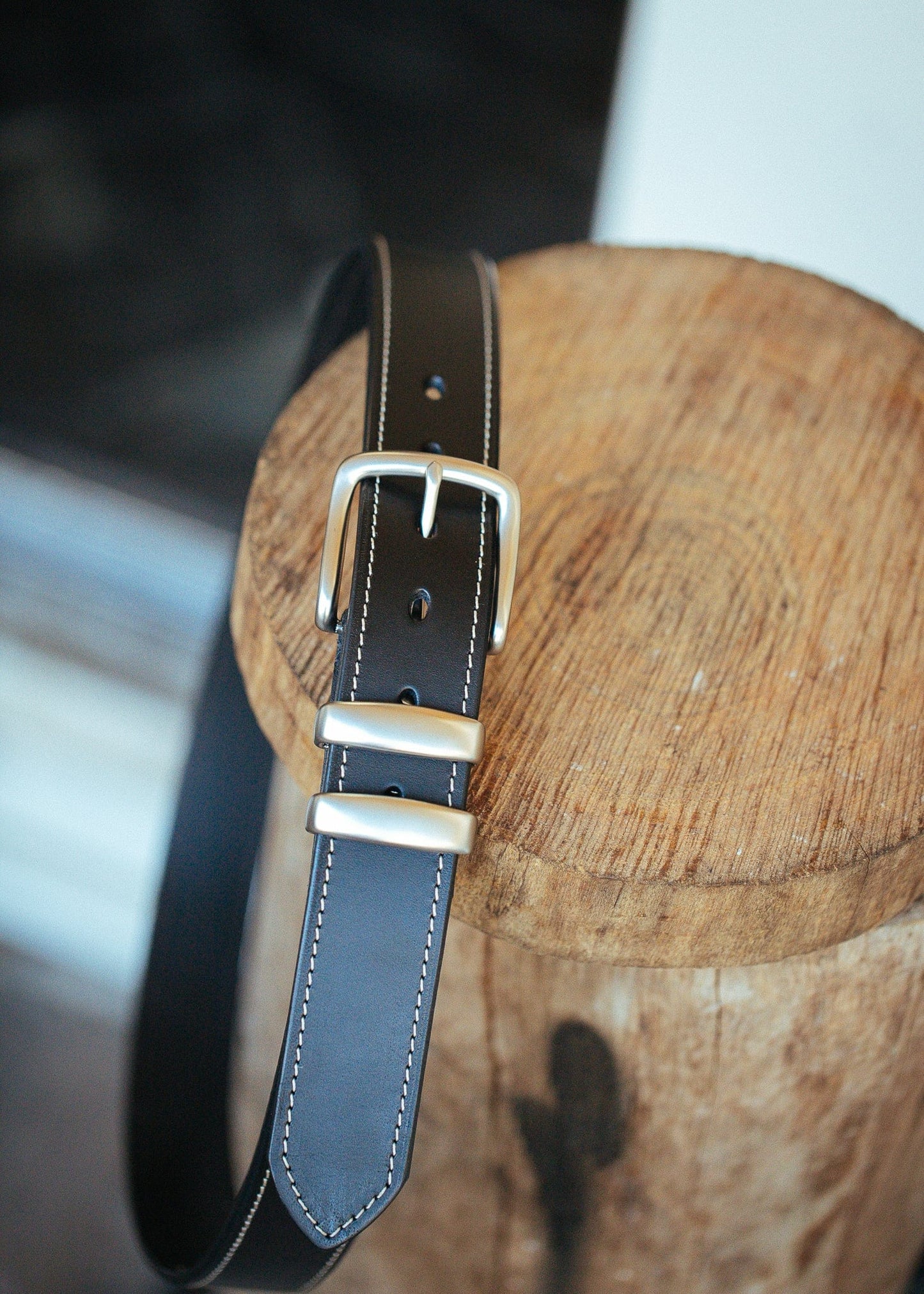 The Real McCaul Leathergoods Belts Rancher Belt 38mm - Black Australian Made Australian Owned Australian Made Solid Leather Full Grain Rancher Belt- Black