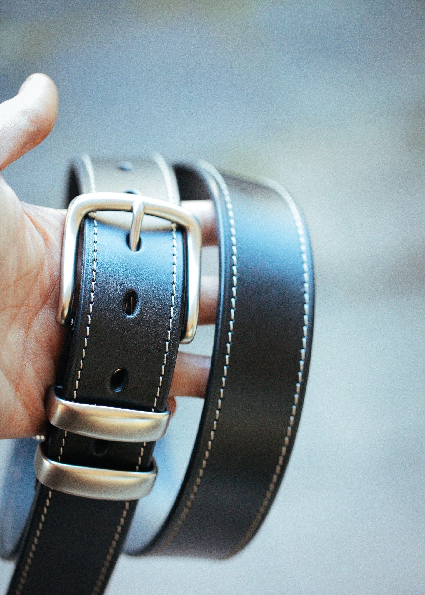The Real McCaul Leathergoods Belts Rancher Belt 38mm - Black Australian Made Australian Owned Australian Made Solid Leather Full Grain Rancher Belt- Black