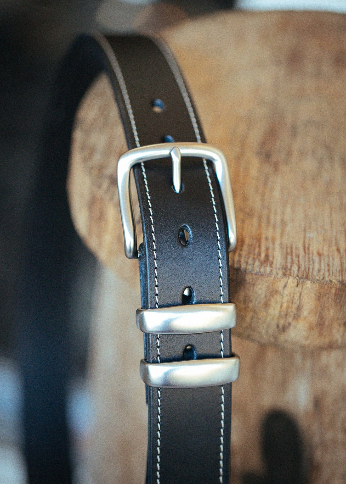 The Real McCaul Leathergoods Belts Rancher Belt 38mm - Black Australian Made Australian Owned Australian Made Solid Leather Full Grain Rancher Belt- Black
