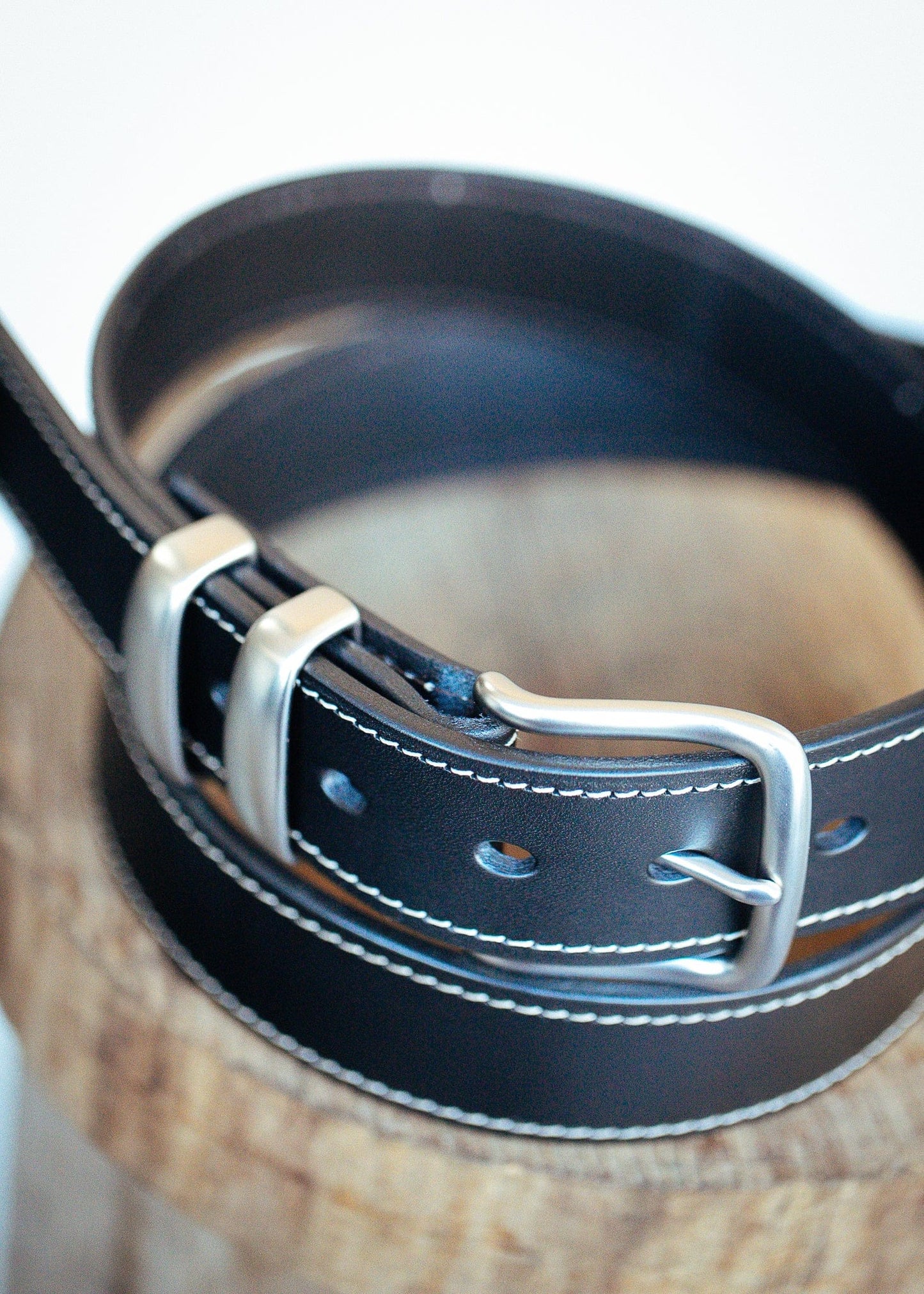 The Real McCaul Leathergoods Belts Rancher Belt 38mm - Black Australian Made Australian Owned Australian Made Solid Leather Full Grain Rancher Belt- Black