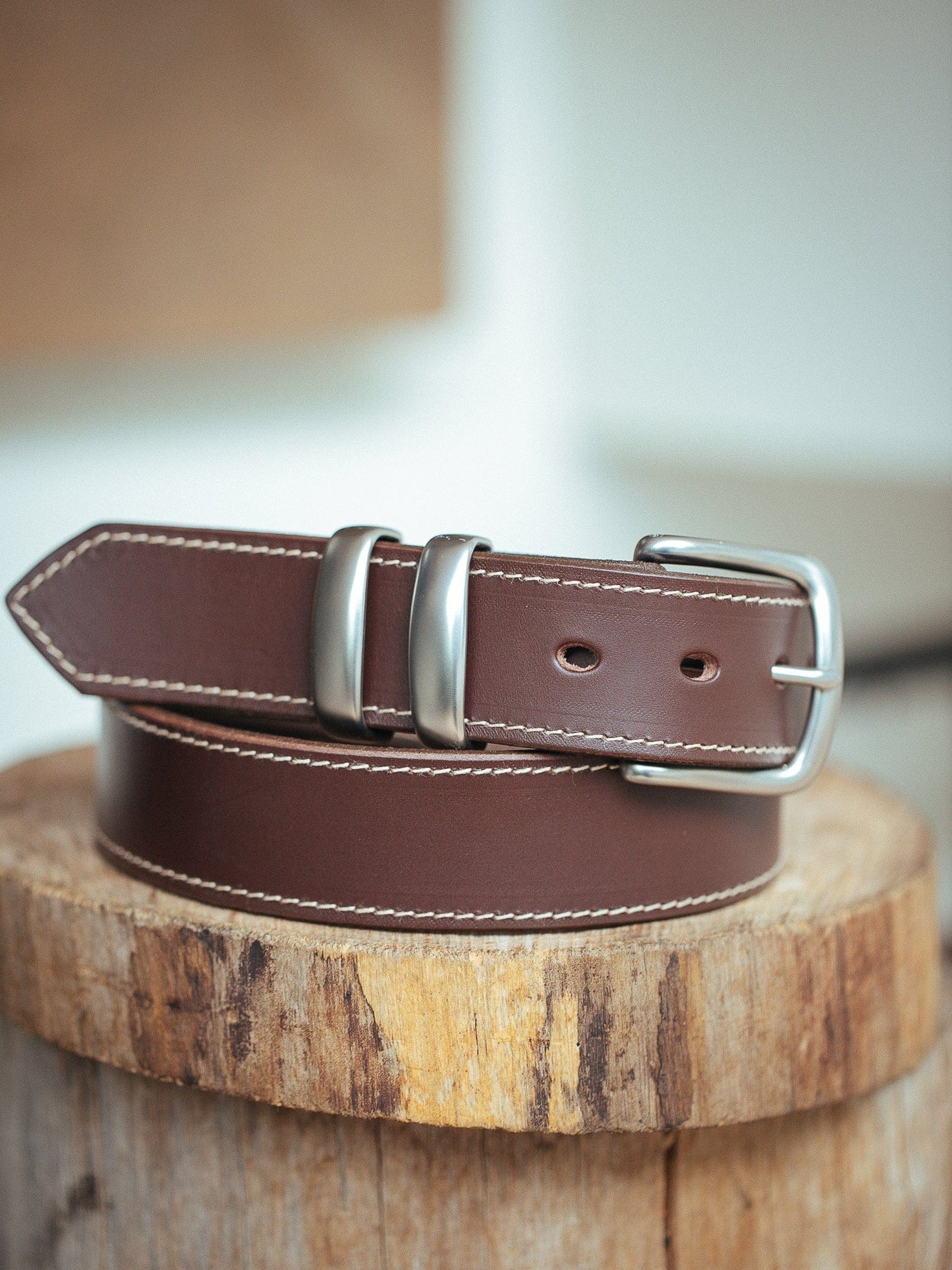 The Real McCaul Leathergoods Belts Rancher Belt 38mm- Cognac Australian Made Australian Owned Australian Made Solid Leather Full Grain Rancher Belt- Black
