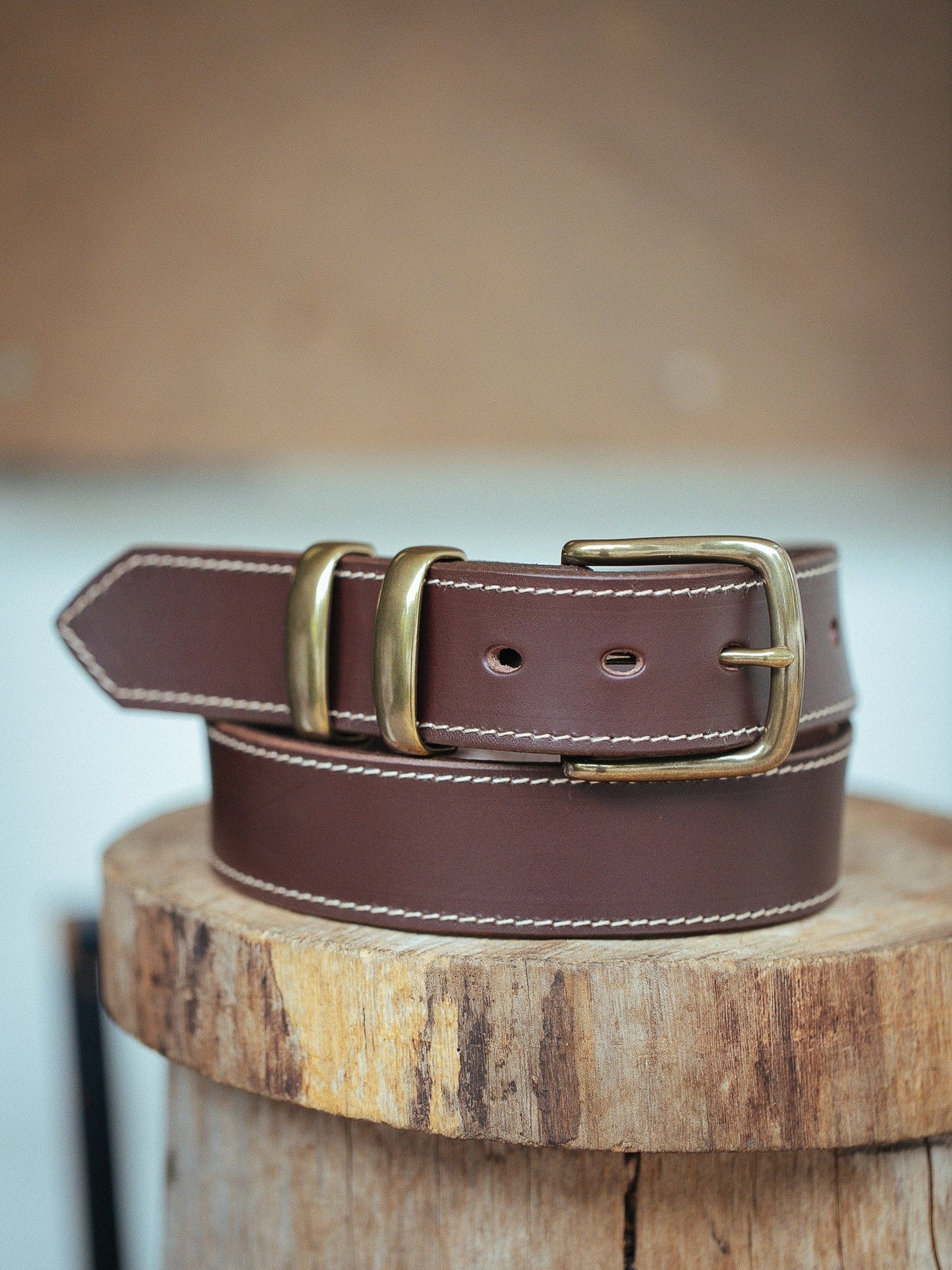 The Real McCaul Leathergoods Belts Rancher Belt 38mm- Cognac Australian Made Australian Owned Australian Made Solid Leather Full Grain Rancher Belt- Black