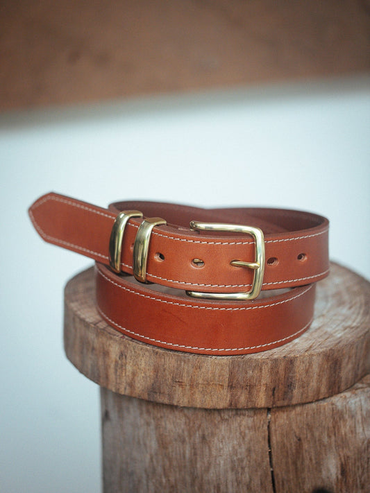 The Real McCaul Leathergoods Belts Rancher Belt 38mm - Tan Australian Made Australian Owned Australian Made Solid Leather Full Grain Rancher Belt- Black