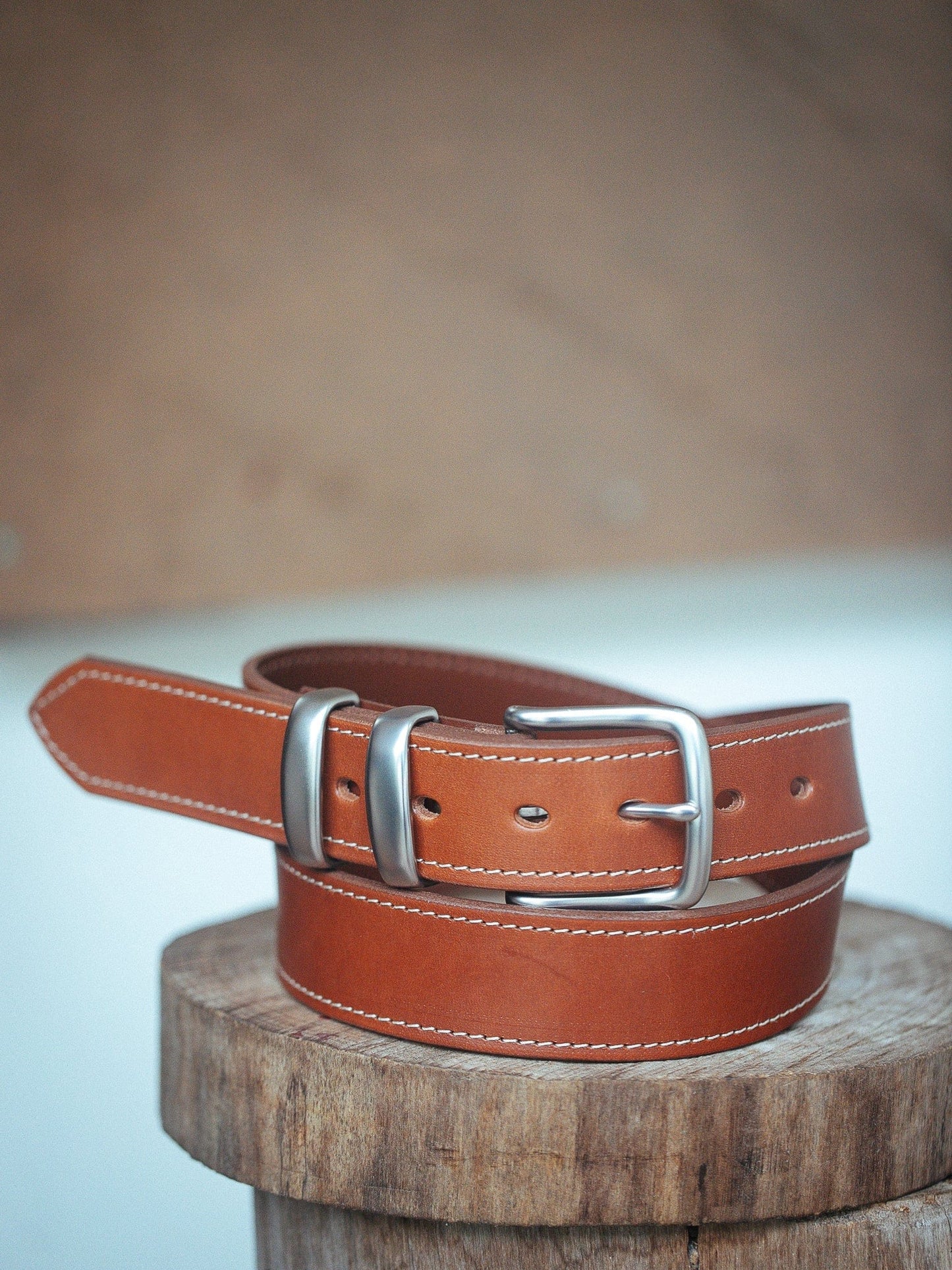 The Real McCaul Leathergoods Belts Rancher Belt 38mm - Tan Australian Made Australian Owned Australian Made Solid Leather Full Grain Rancher Belt- Black
