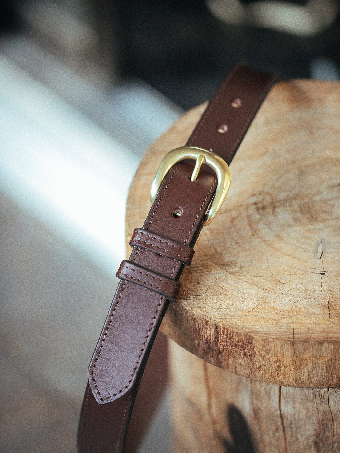 The Real McCaul Leathergoods Belts Savvy Narrow Dress Belt 32mm - Cognac Australian Made Australian Owned Australian Made Solid Leather Full Grain Dress Belt- Black