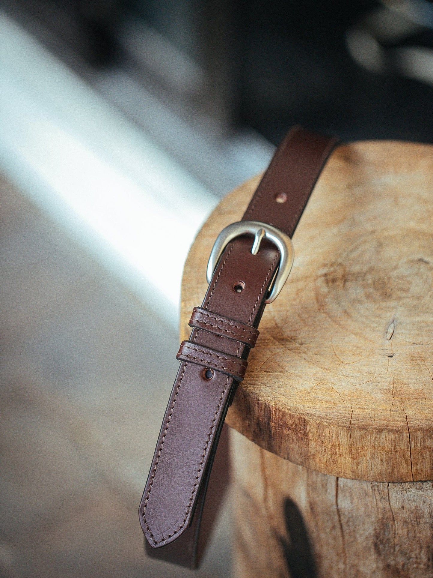 The Real McCaul Leathergoods Belts Savvy Narrow Dress Belt 32mm - Cognac Australian Made Australian Owned Australian Made Solid Leather Full Grain Dress Belt- Black
