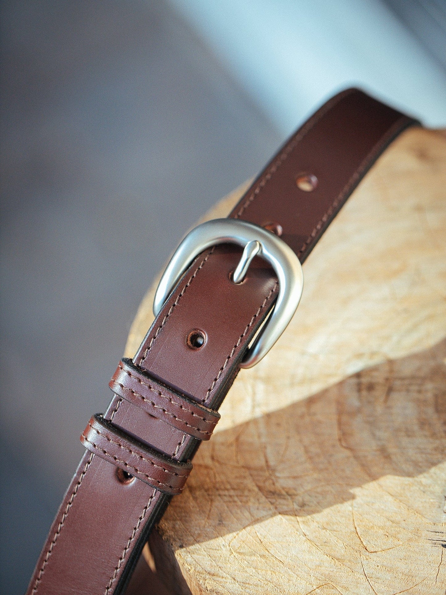 The Real McCaul Leathergoods Belts Savvy Narrow Dress Belt 32mm - Cognac Australian Made Australian Owned Australian Made Solid Leather Full Grain Dress Belt- Black