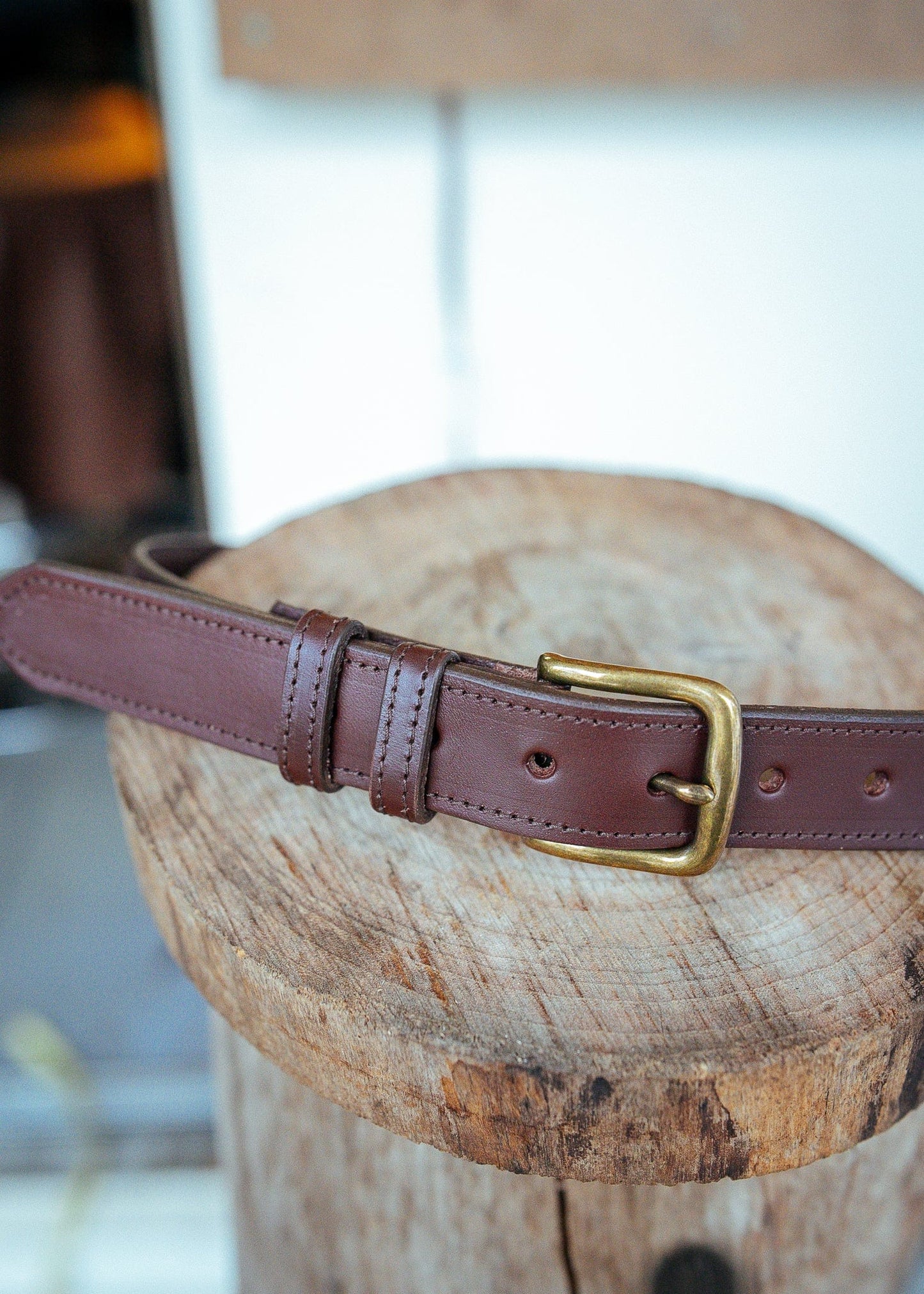 The Real McCaul Leathergoods Belts Savvy Narrow Dress Belt 32mm - Cognac Australian Made Australian Owned Australian Made Solid Leather Full Grain Dress Belt- Black