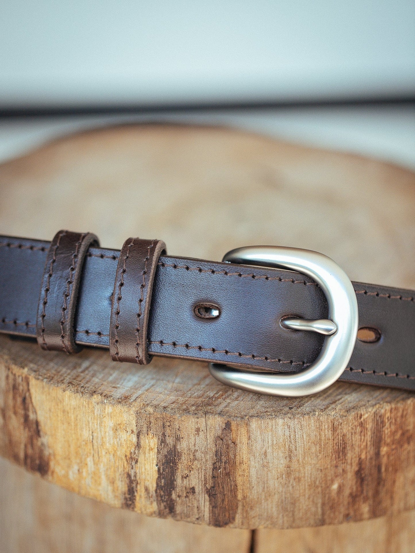 The Real McCaul Leathergoods Belts Savvy Narrow Dress Belt 32mm - Dark Brown Australian Made Australian Owned Australian Made Solid Leather Full Grain Dress Belt- Black