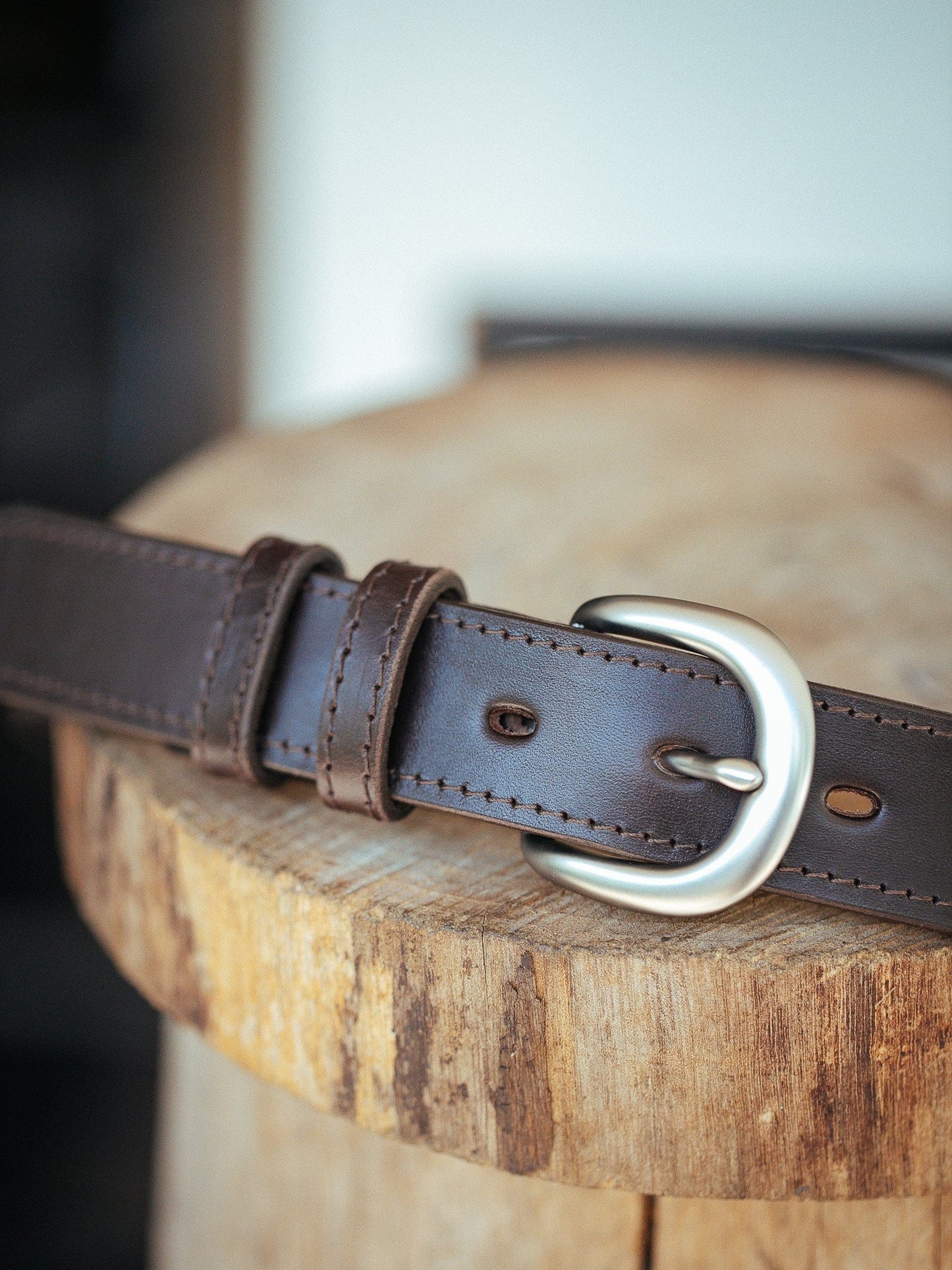 The Real McCaul Leathergoods Belts Savvy Narrow Dress Belt 32mm - Dark Brown Australian Made Australian Owned Australian Made Solid Leather Full Grain Dress Belt- Black