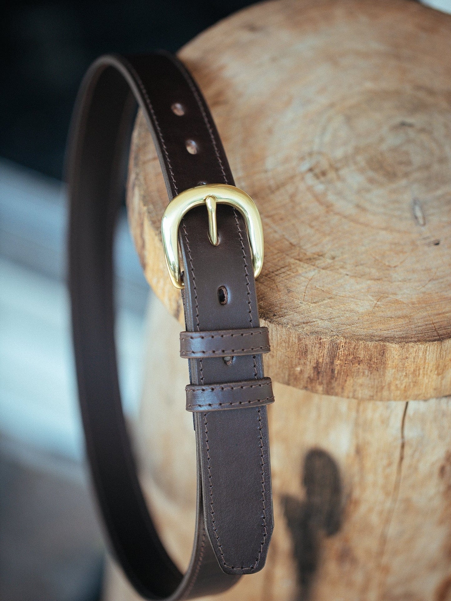 The Real McCaul Leathergoods Belts Savvy Narrow Dress Belt 32mm - Dark Brown Australian Made Australian Owned Australian Made Solid Leather Full Grain Dress Belt- Black