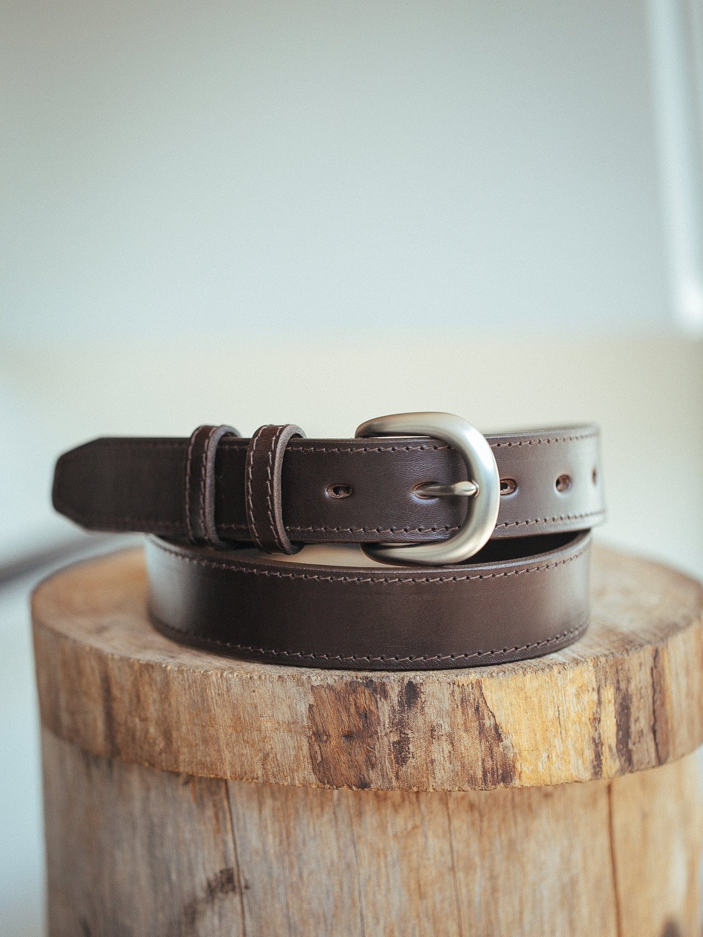 The Real McCaul Leathergoods Belts Savvy Narrow Dress Belt 32mm - Dark Brown Australian Made Australian Owned Australian Made Solid Leather Full Grain Dress Belt- Black
