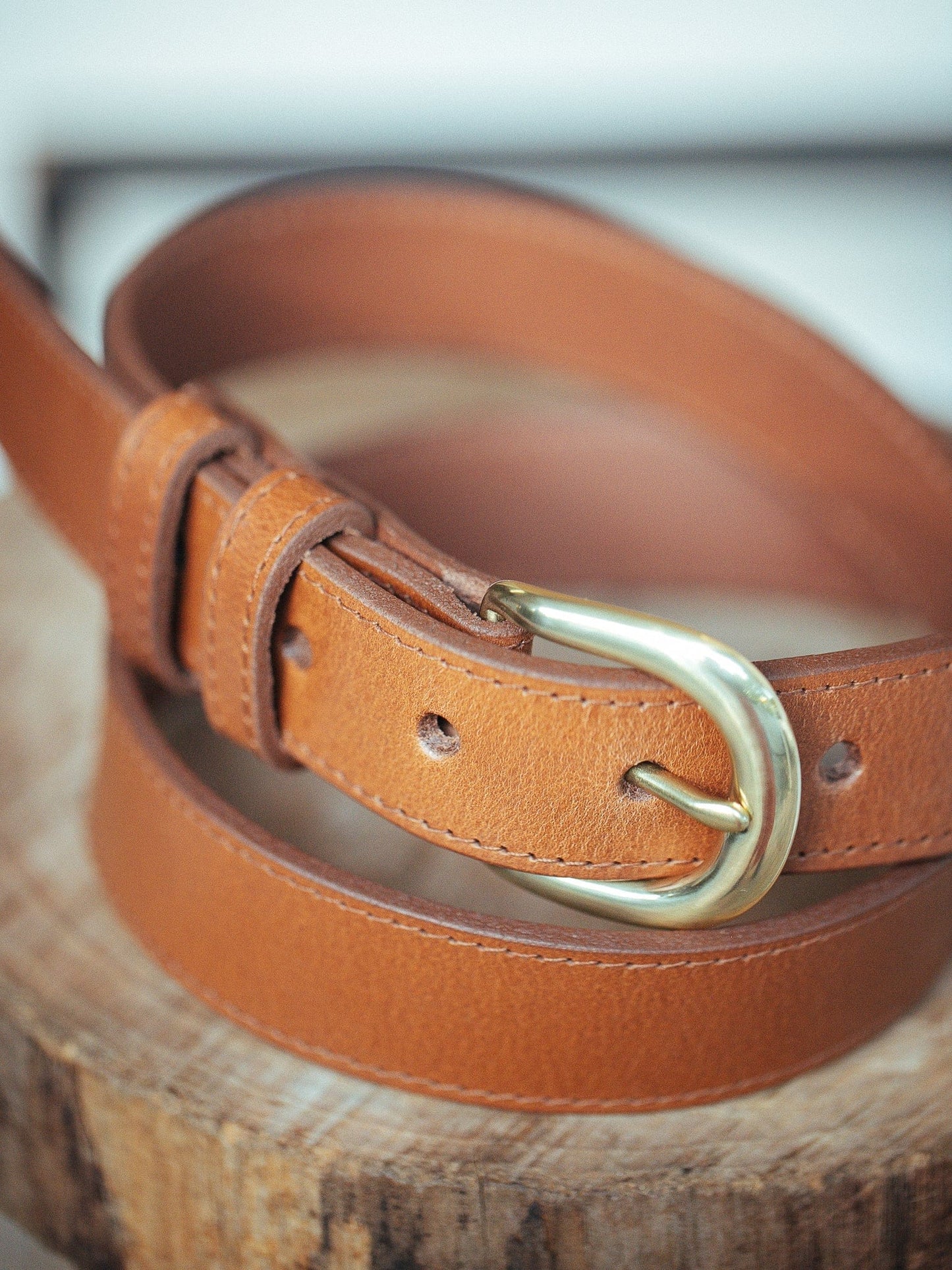 The Real McCaul Leathergoods Belts Savvy Narrow Dress Belt 32mm - Tan Australian Made Australian Owned Australian Made Solid Leather Full Grain Dress Belt- Black