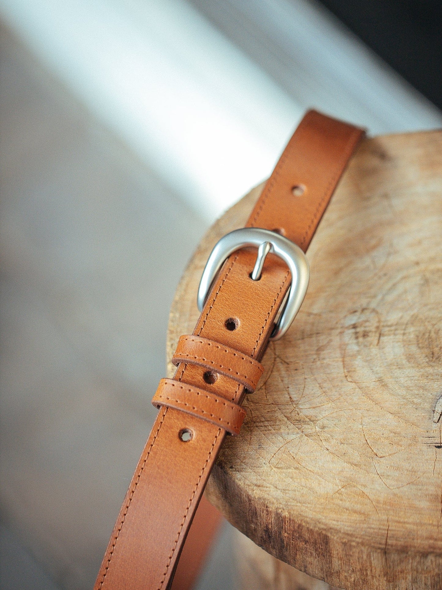 The Real McCaul Leathergoods Belts Savvy Narrow Dress Belt 32mm - Tan Australian Made Australian Owned Australian Made Solid Leather Full Grain Dress Belt- Black