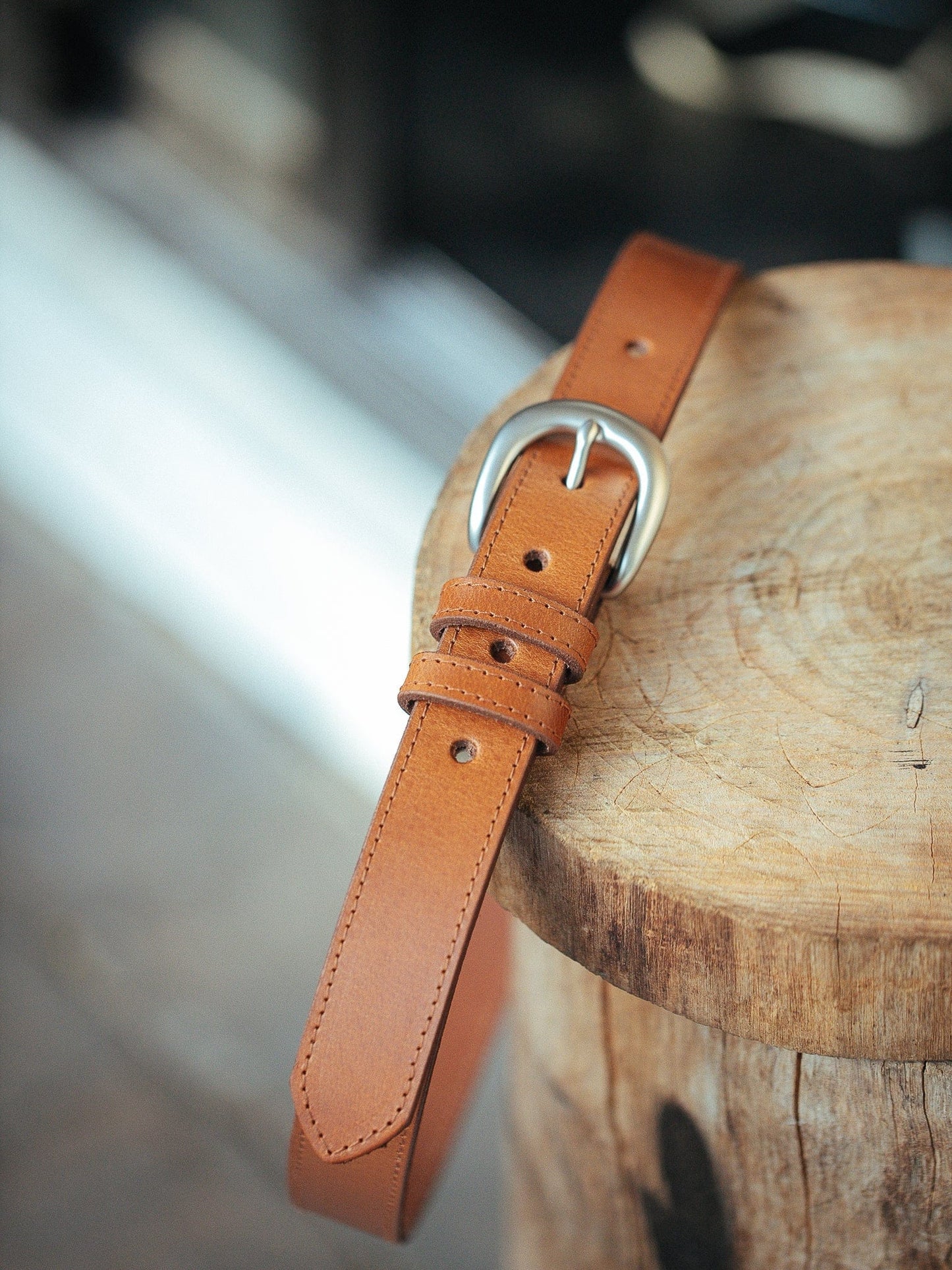 The Real McCaul Leathergoods Belts Savvy Narrow Dress Belt 32mm - Tan Australian Made Australian Owned Australian Made Solid Leather Full Grain Dress Belt- Black