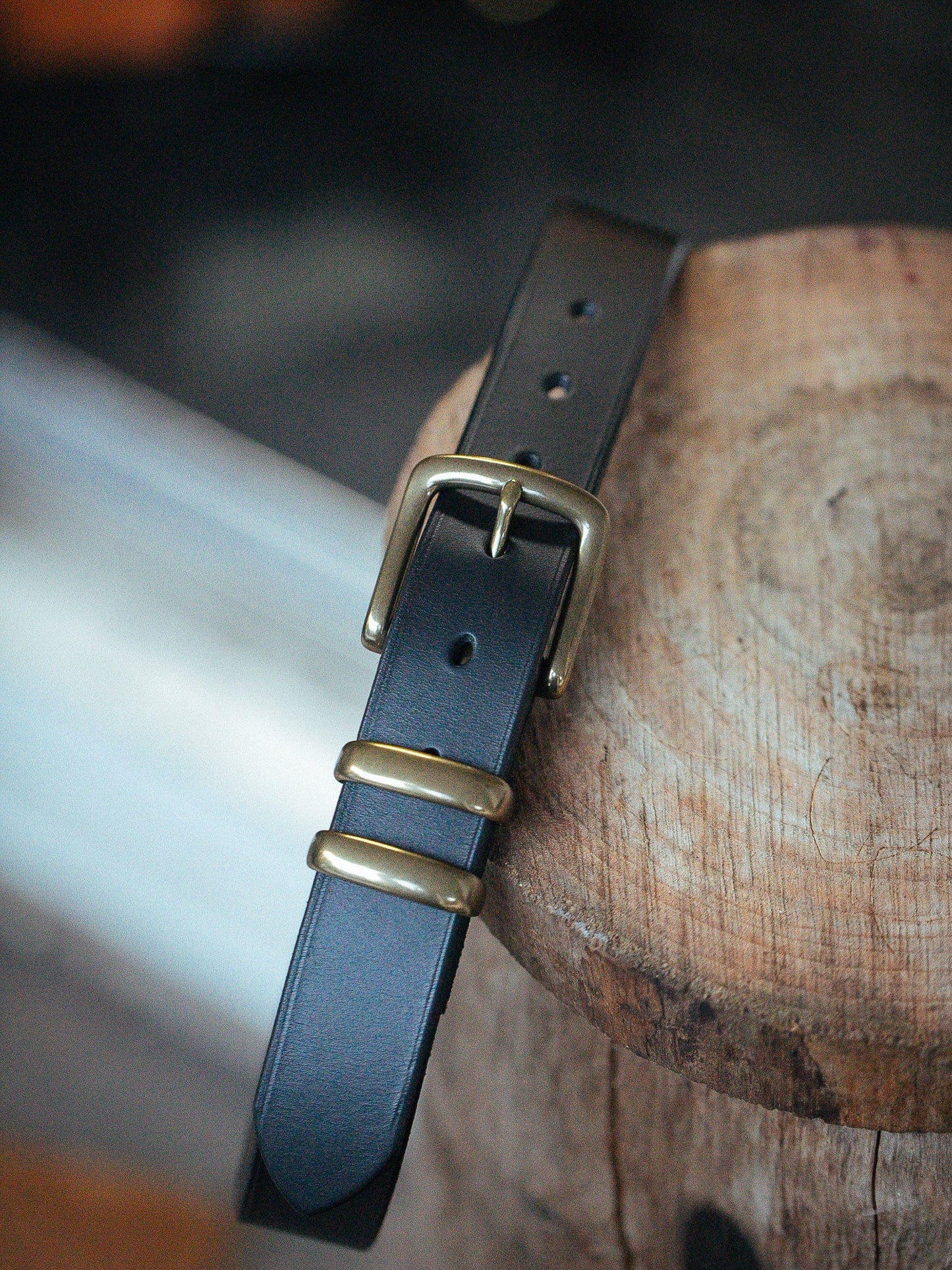 The Real McCaul Leathergoods Belts Standard 35mm Belt - Double Keeper - Black Australian Made Australian Owned Genuine Cowhide Leather Belt - Handmade in Australia